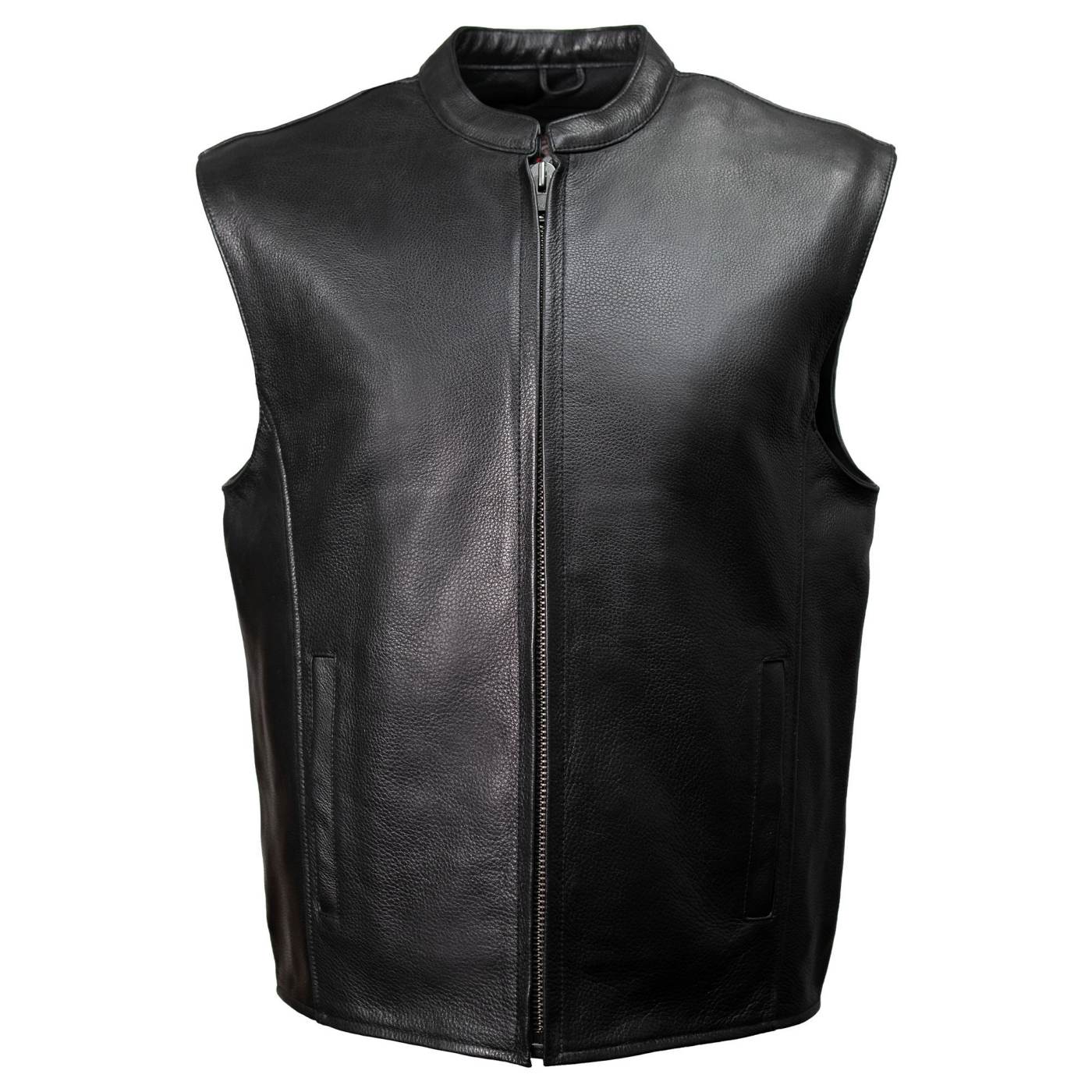 Milwaukee Motorcycle Clothing Co. Men's Rocker Black Leather Premium Club Style Riders Vest MMC30002 - Image 14