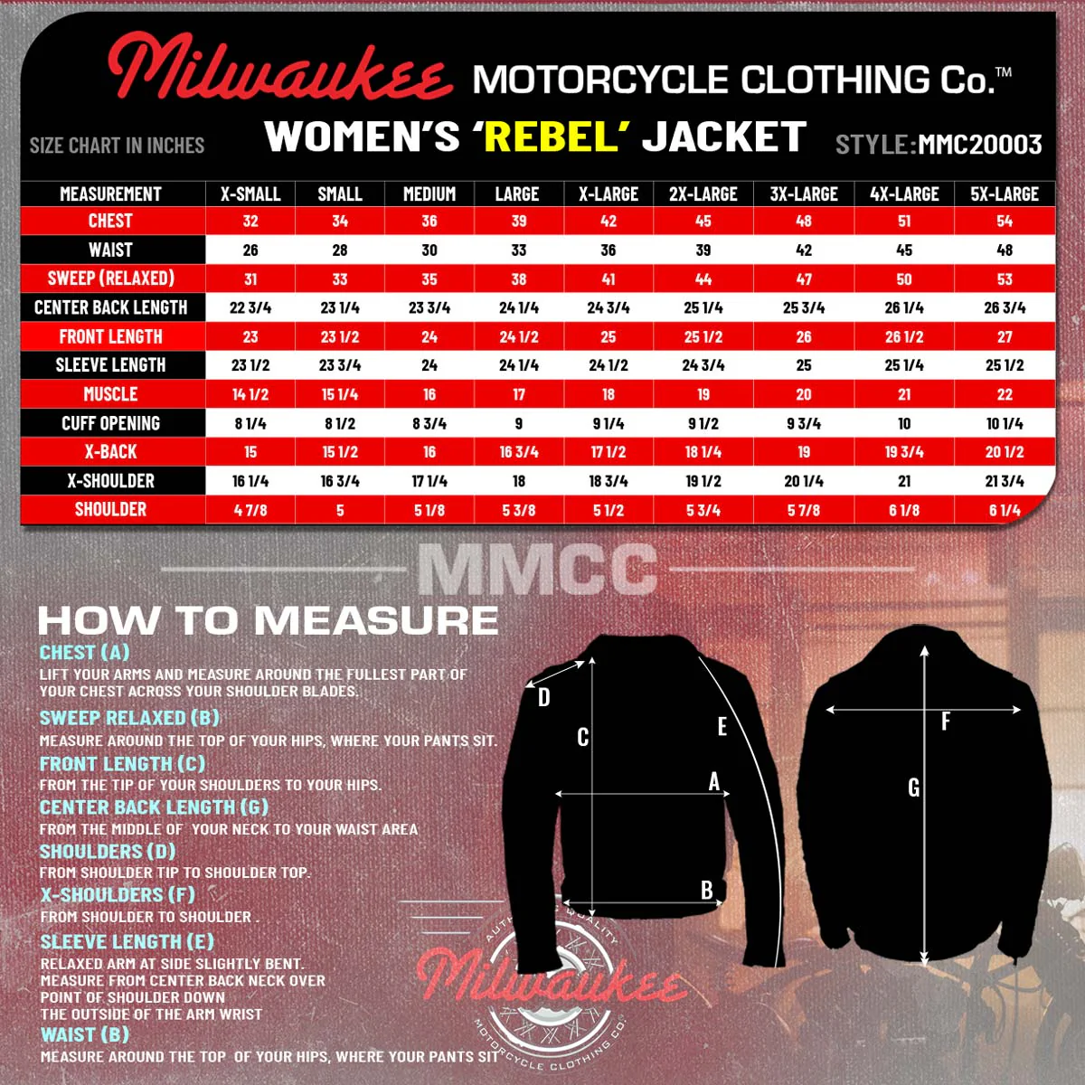 Milwaukee Motorcycle Clothing Co. Women’s Rebel Scooter Style Vinage Brown Leather Jacket w/ Mandarin Collar MMC20003 - Image 3