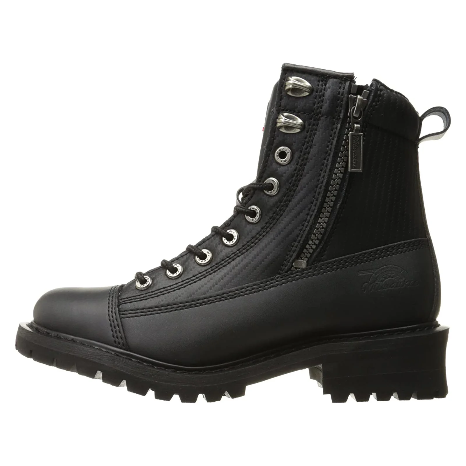 Milwaukee Motorcycle Clothing Company MB208 Accelerator Leather Women's Black Motorcycle Boots - Image 7