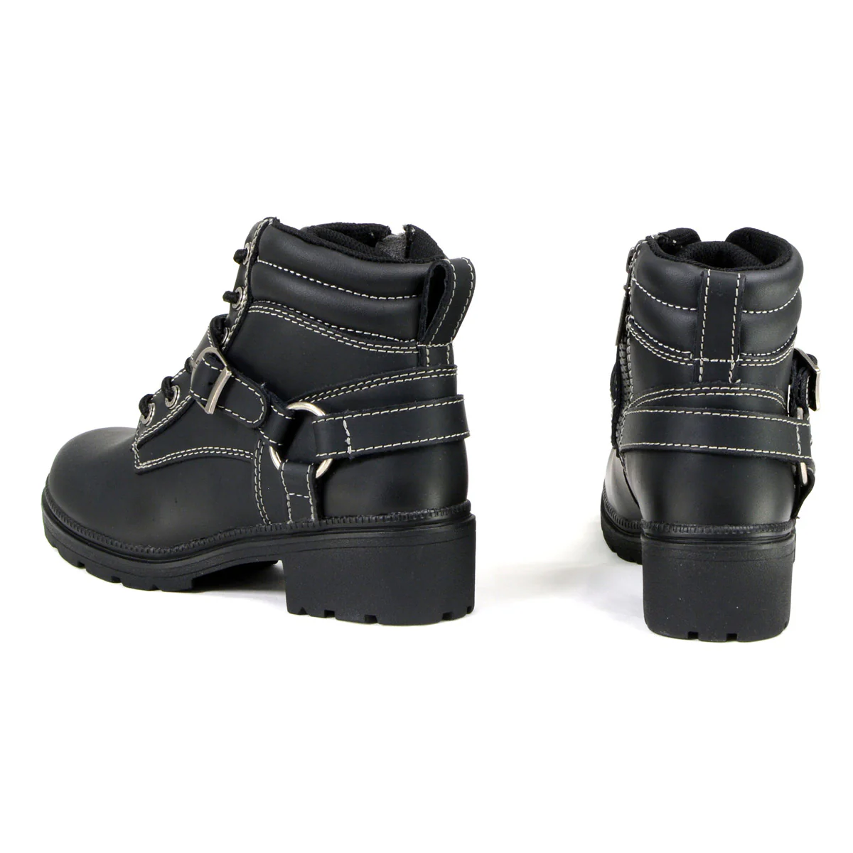 Milwaukee Motorcycle Clothing Company MB228 Paragon Leather Women's Black Motorcycle Boots - Image 5