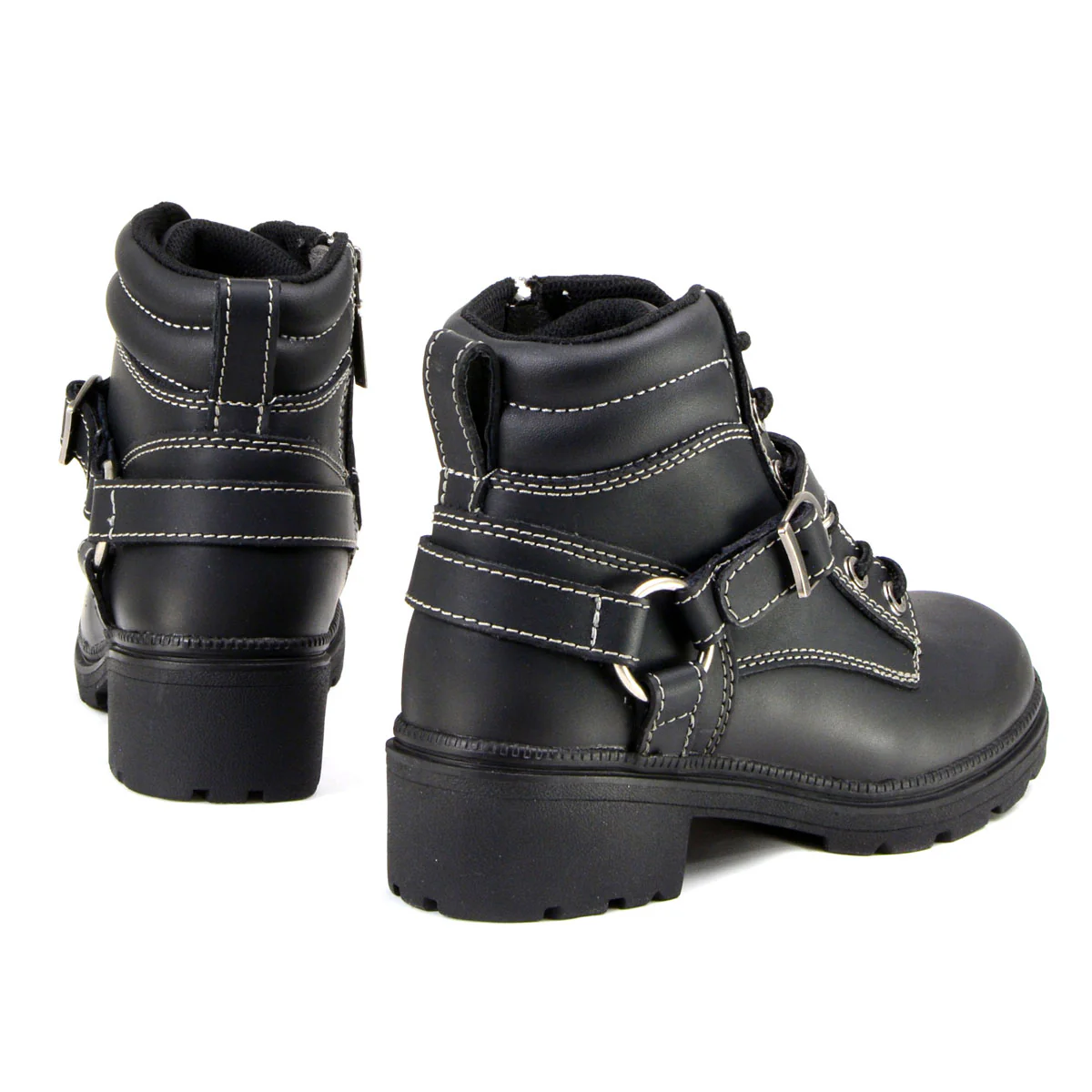 Milwaukee Motorcycle Clothing Company MB228 Paragon Leather Women's Black Motorcycle Boots - Image 6