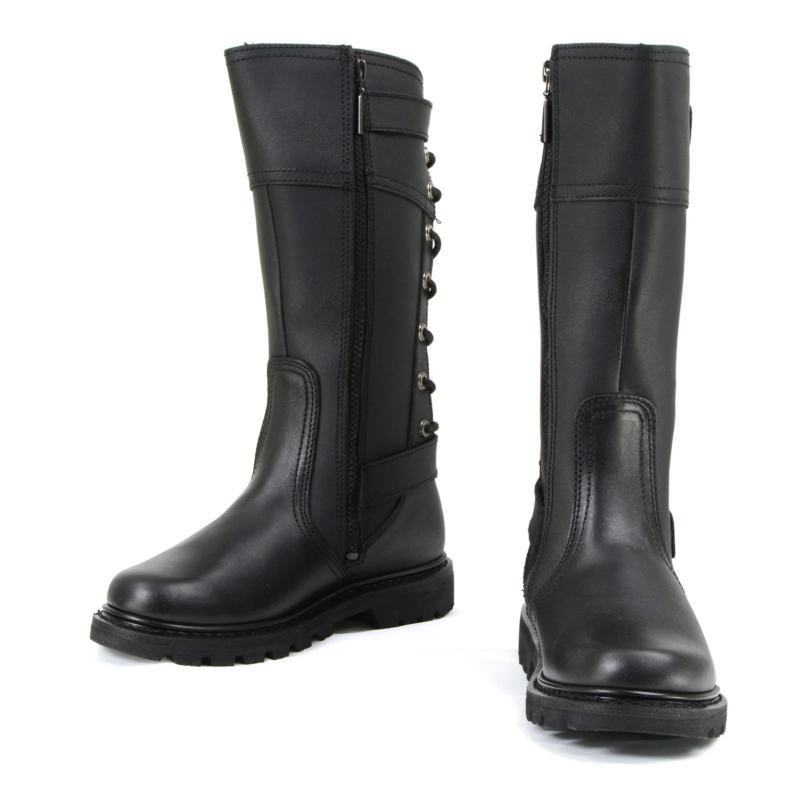 Milwaukee Motorcycle Clothing Company MB255 Dream Girl Women's 12 Inch Black Leather Motorcycle Boots - Image 10