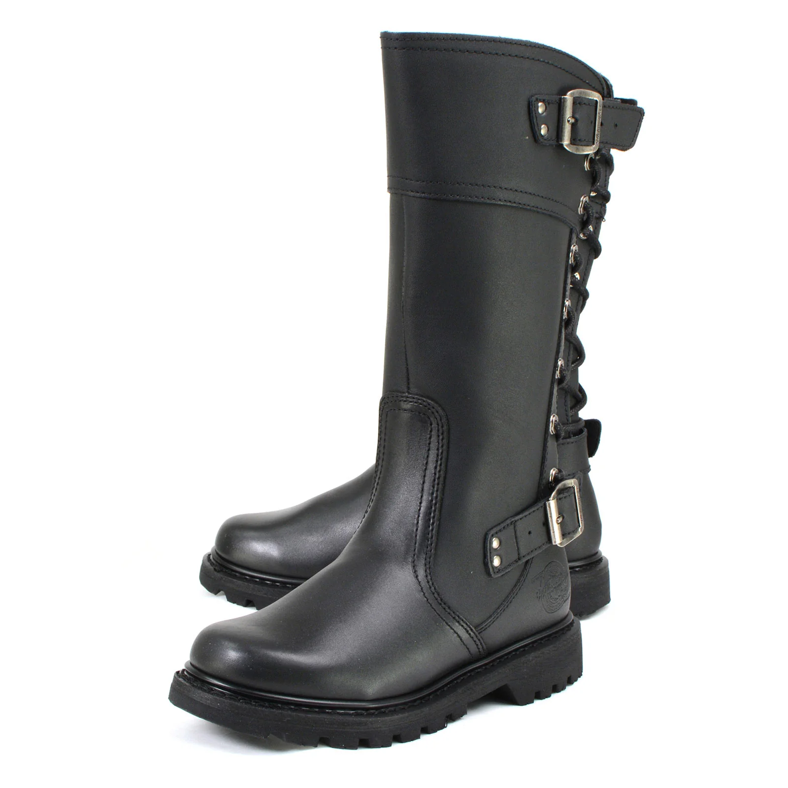 Milwaukee Motorcycle Clothing Company MB255 Dream Girl Women's 12 Inch Black Leather Motorcycle Boots - Image 11