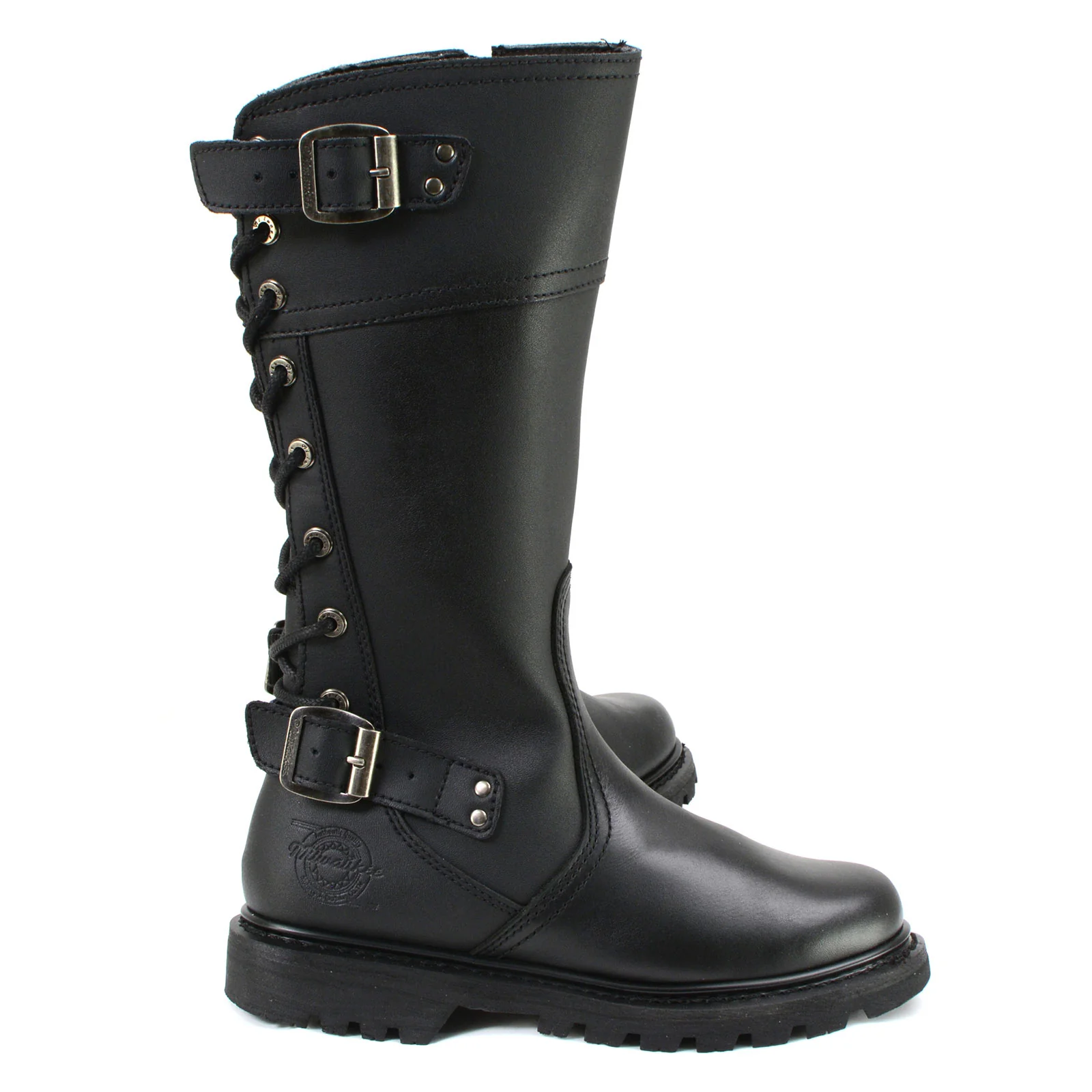 Milwaukee Motorcycle Clothing Company MB255 Dream Girl Women's 12 Inch Black Leather Motorcycle Boots - Image 7