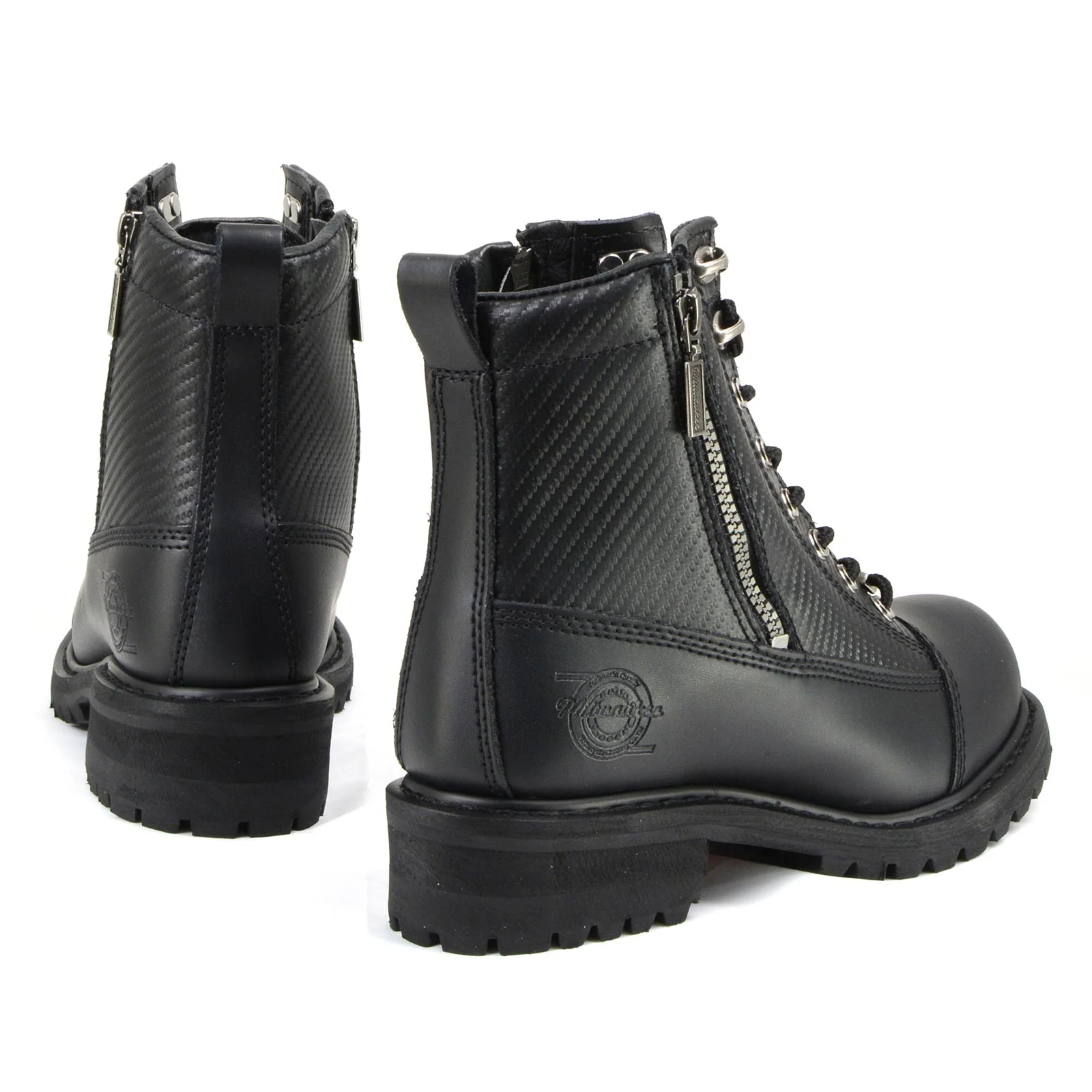 Milwaukee Motorcycle Clothing Company MB408 Men's Black Accelerator Motorcycle Leather Boots - Image 6