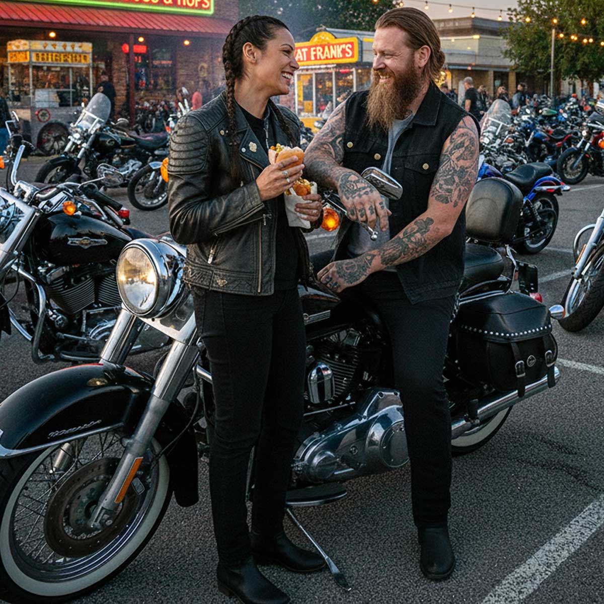 Milwaukee Leather DM1331 Men's Black Denim Motorcycle Biker Riders Vest w/ Shirt Style Collar - Image 4