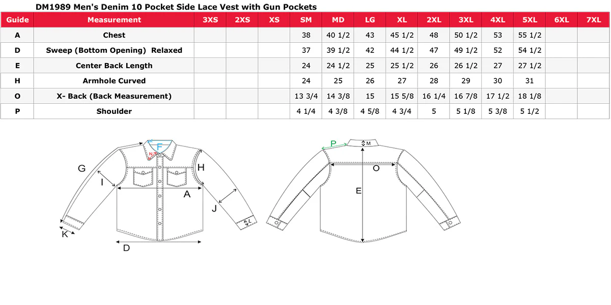 Milwaukee Leather DM1989 Men's Blue Denim '10 Pocket' Motorcycle Bikers Rider Vest with Side Laces - Image 3
