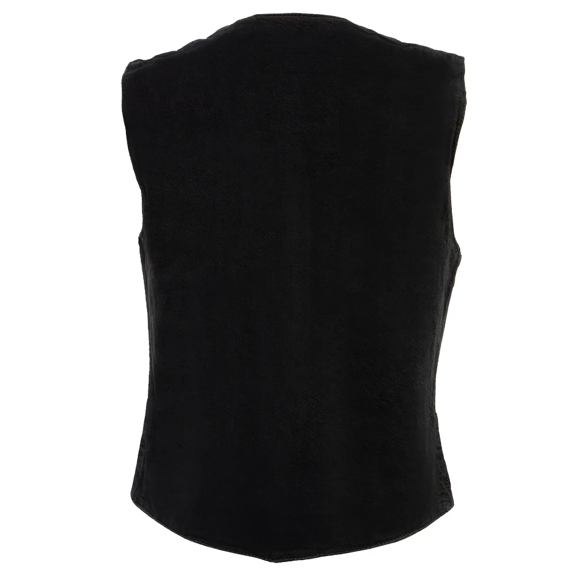 Milwaukee Leather MDL4000 Women's Black Denim 4-Snap Button Closure Motorcycle Rider Vest - Image 2