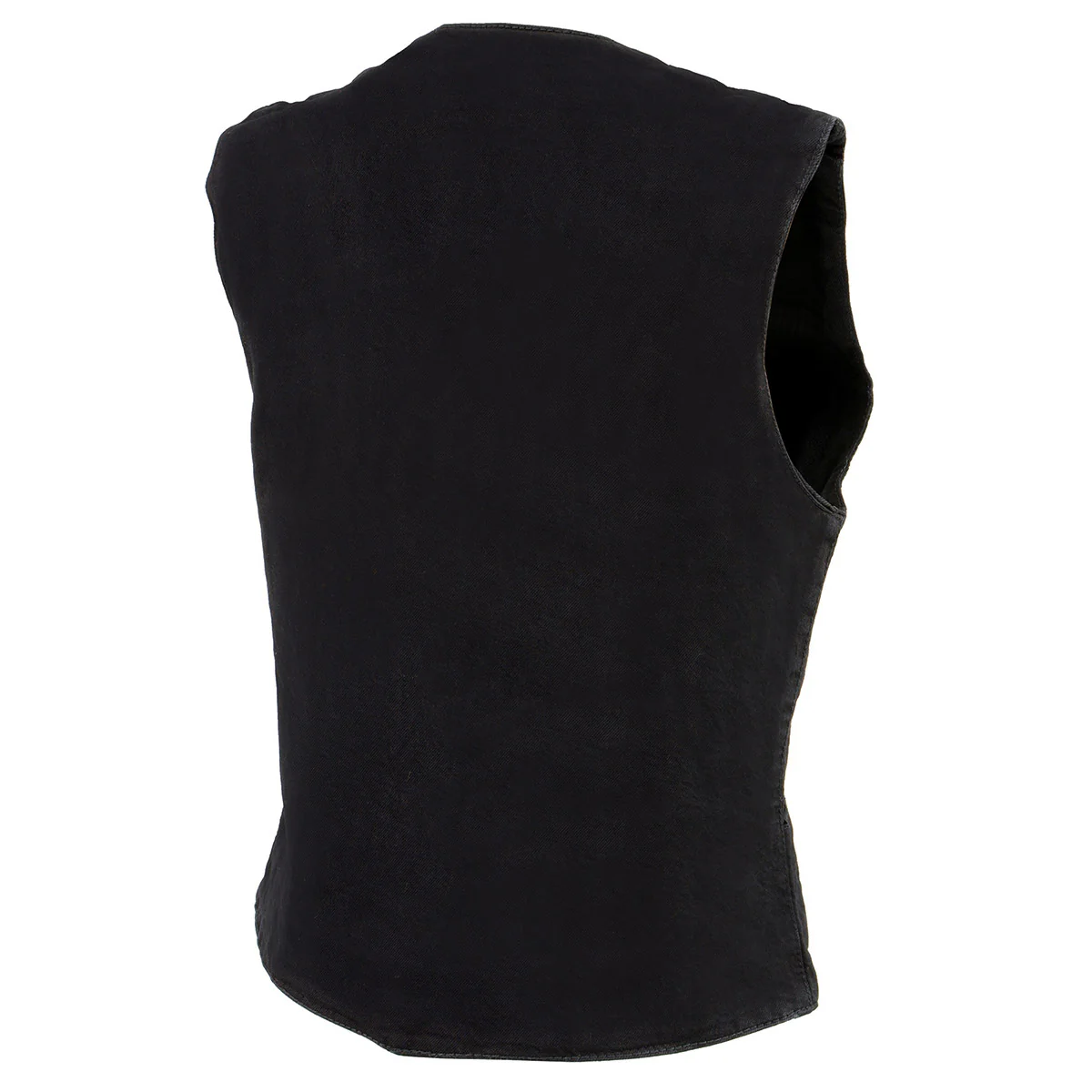 Milwaukee Leather MDL4000 Women's Black Denim 4-Snap Button Closure Motorcycle Rider Vest - Image 6