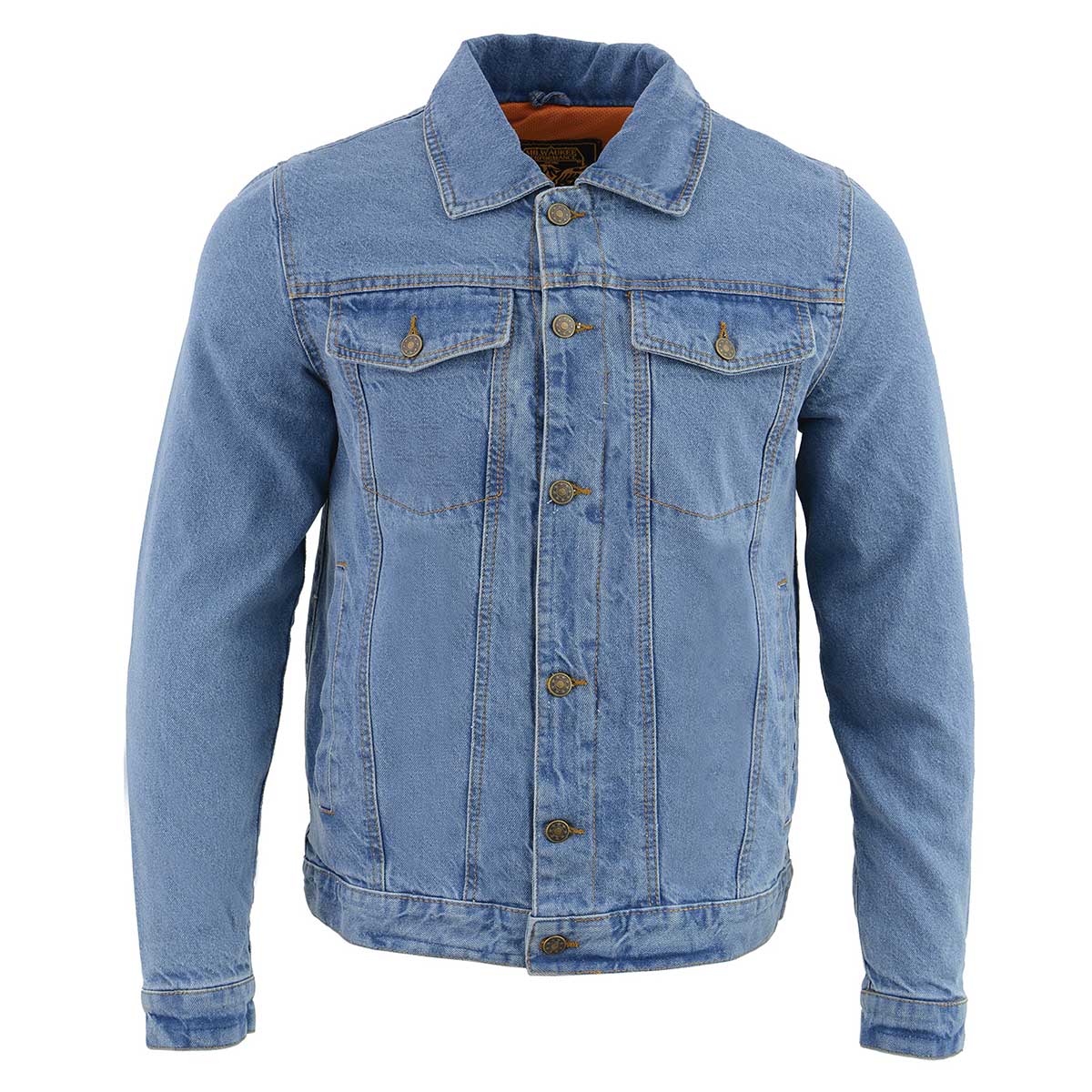 Milwaukee Leather MDM1015 Men's Blue Classic Denim Jean Jacket - Image 7