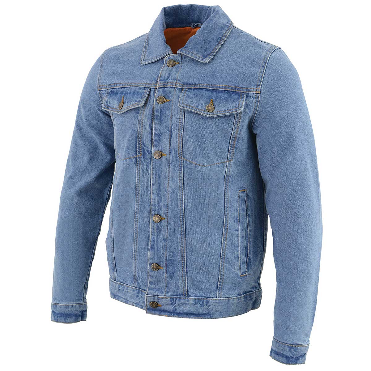 Milwaukee Leather MDM1015 Men's Blue Classic Denim Jean Jacket - Image 8