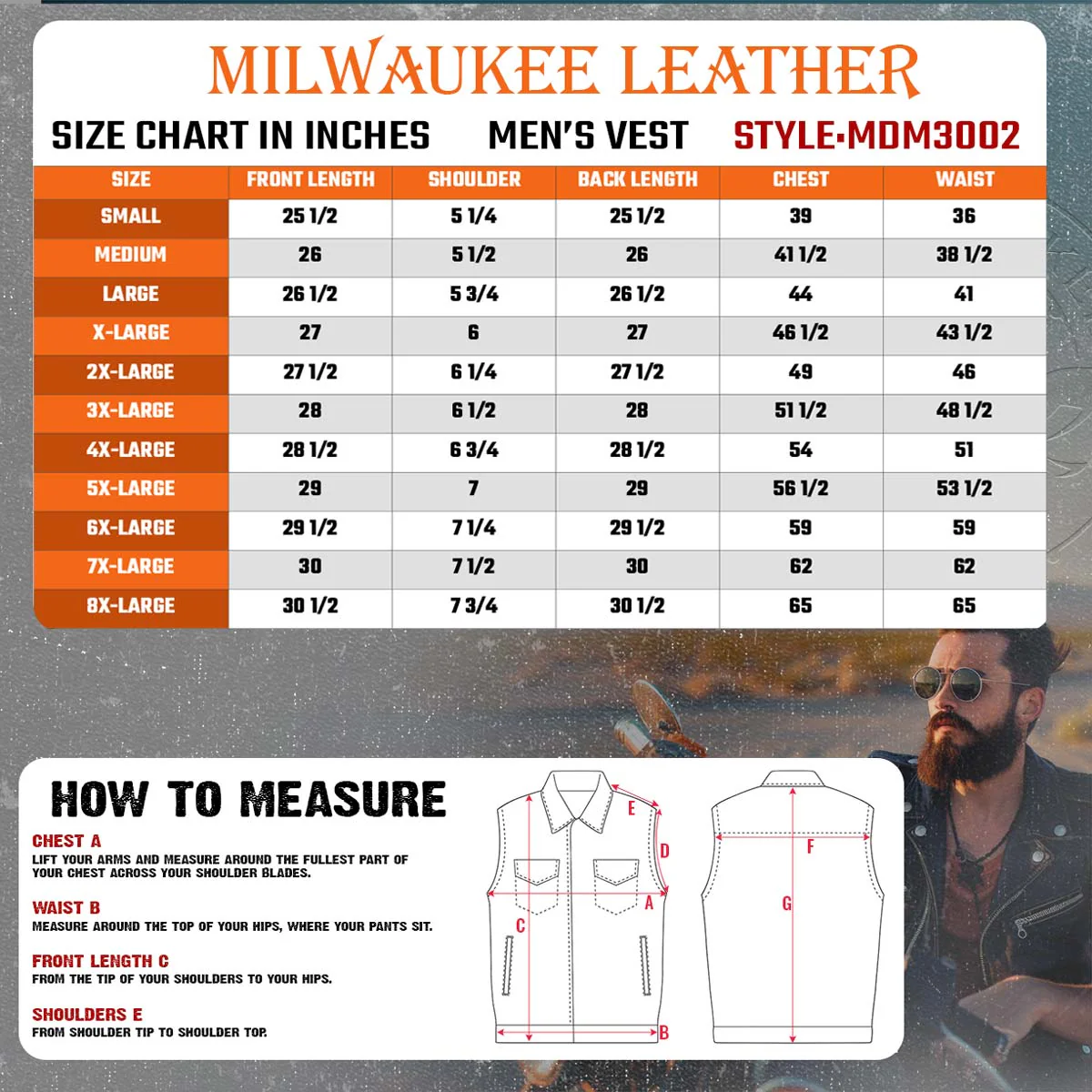 Milwaukee Leather MDM3002 Men's ‘Covert’ Black Denim Club Style Vest with Side Lace Adjustment - Image 3