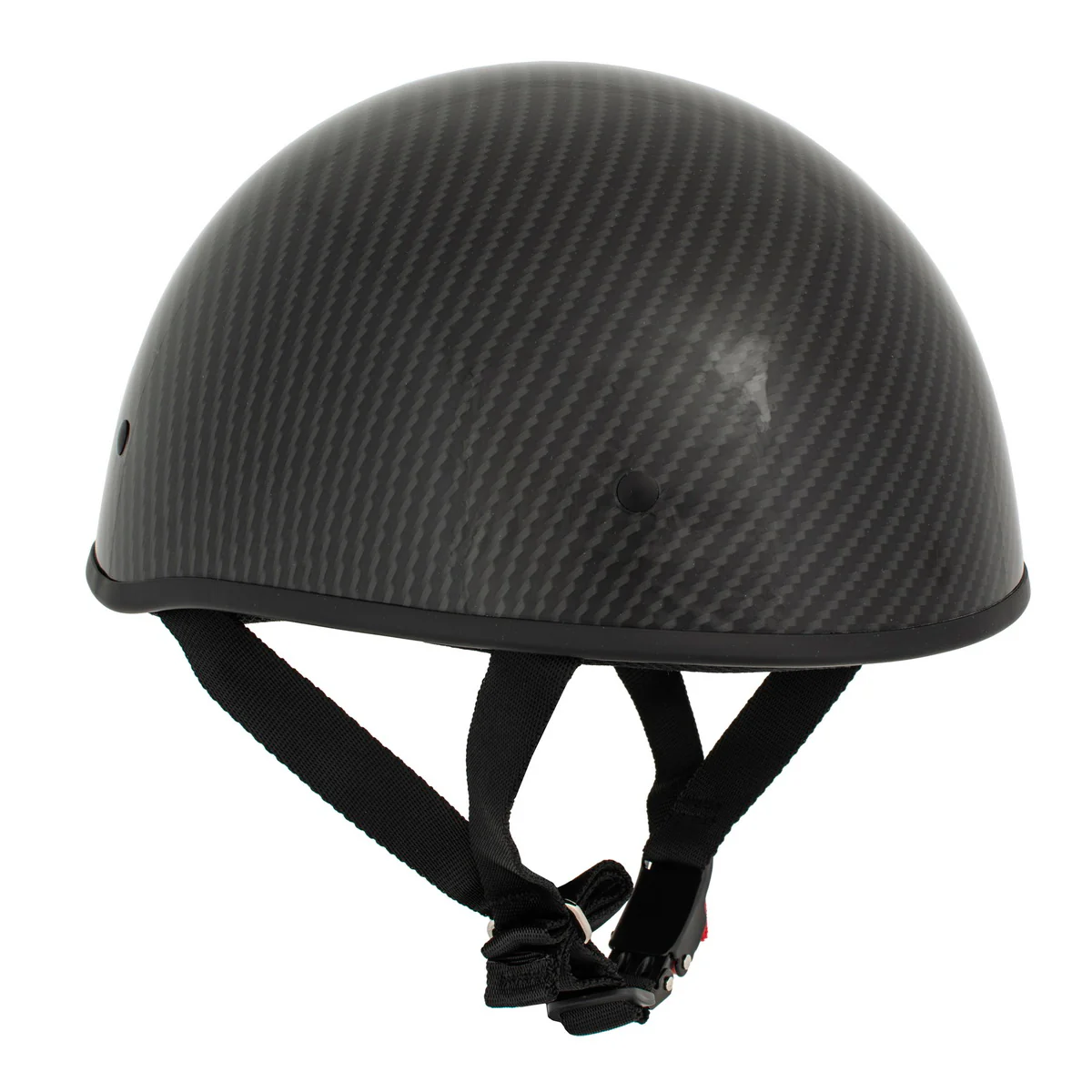 Milwaukee Performance Helmets MPH9713DOT Dot Approved Glossy Black Half Motorcycle Helmet for Men and Women Biker with Carbon Fiber Look - Image 11