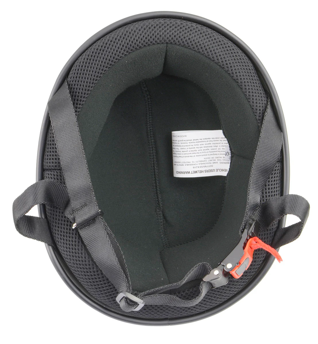 Milwaukee Performance Helmets MPH9713DOT Dot Approved Glossy Black Half Motorcycle Helmet for Men and Women Biker with Carbon Fiber Look - Image 3