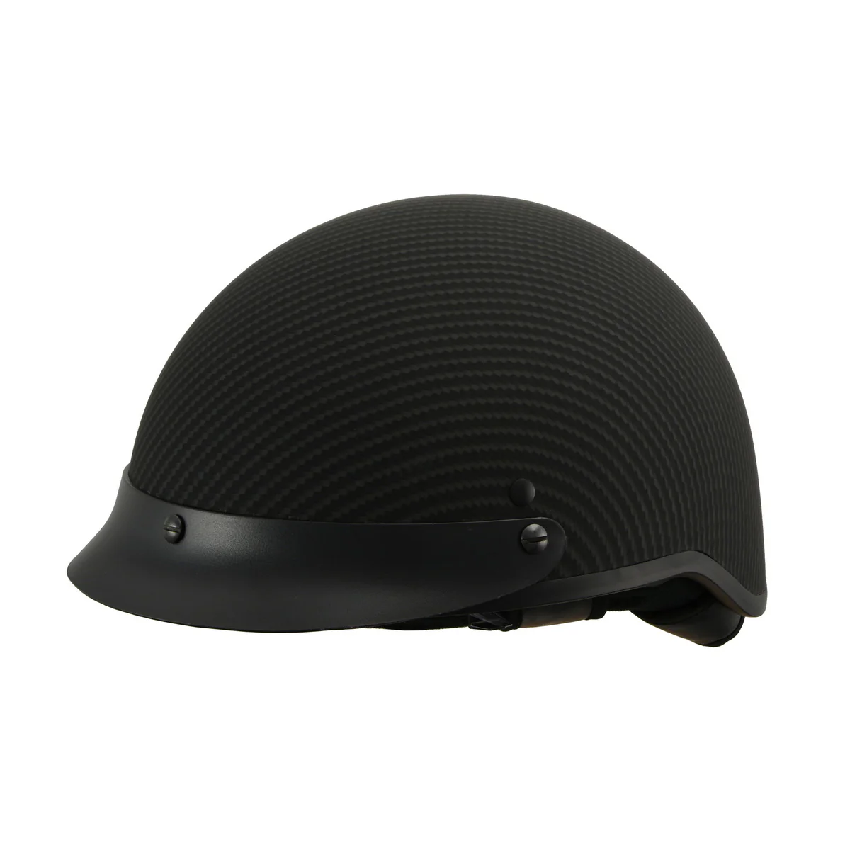 Milwaukee Helmets MPH9722DOT Matte Black Half Helmet with Drop Down Sun Visor - Image 4