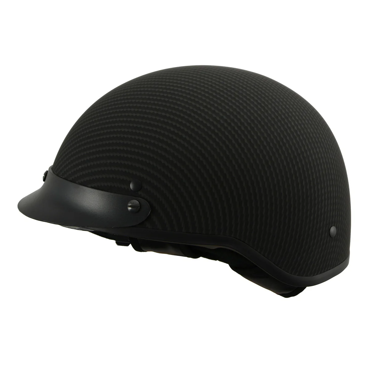 Milwaukee Helmets MPH9722DOT Matte Black Half Helmet with Drop Down Sun Visor - Image 5