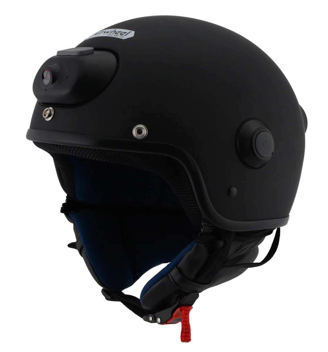 Milwaukee Performance Helmets MPH9802DOT 'Vision' Matte Black 3/4 Open Face Helmet with HD Camera and Bluetooth System - Image 10