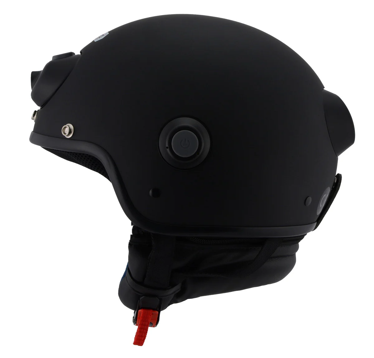 Milwaukee Performance Helmets MPH9802DOT 'Vision' Matte Black 3/4 Open Face Helmet with HD Camera and Bluetooth System - Image 6