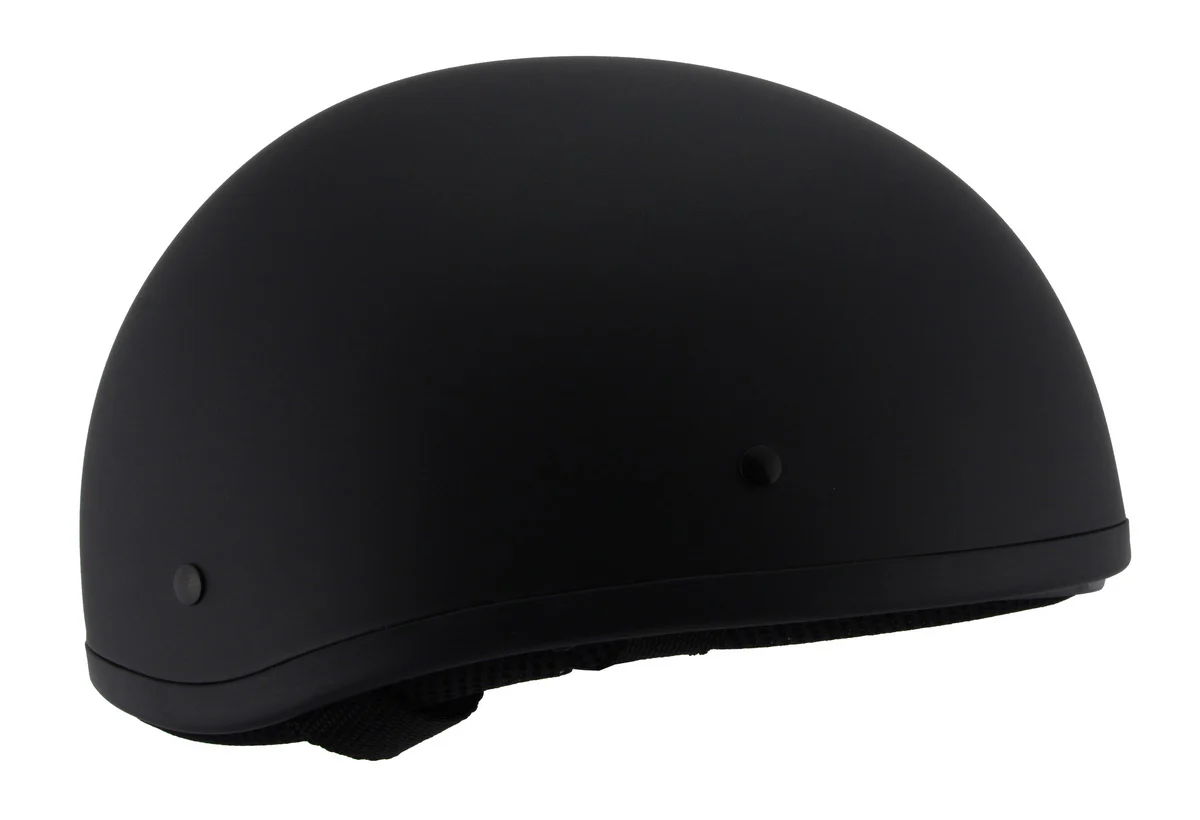 Milwaukee Performance Helmets MPH9850N Novelty 'Air Stream' Matte Black Half Helmet with Drop Visor - Image 13