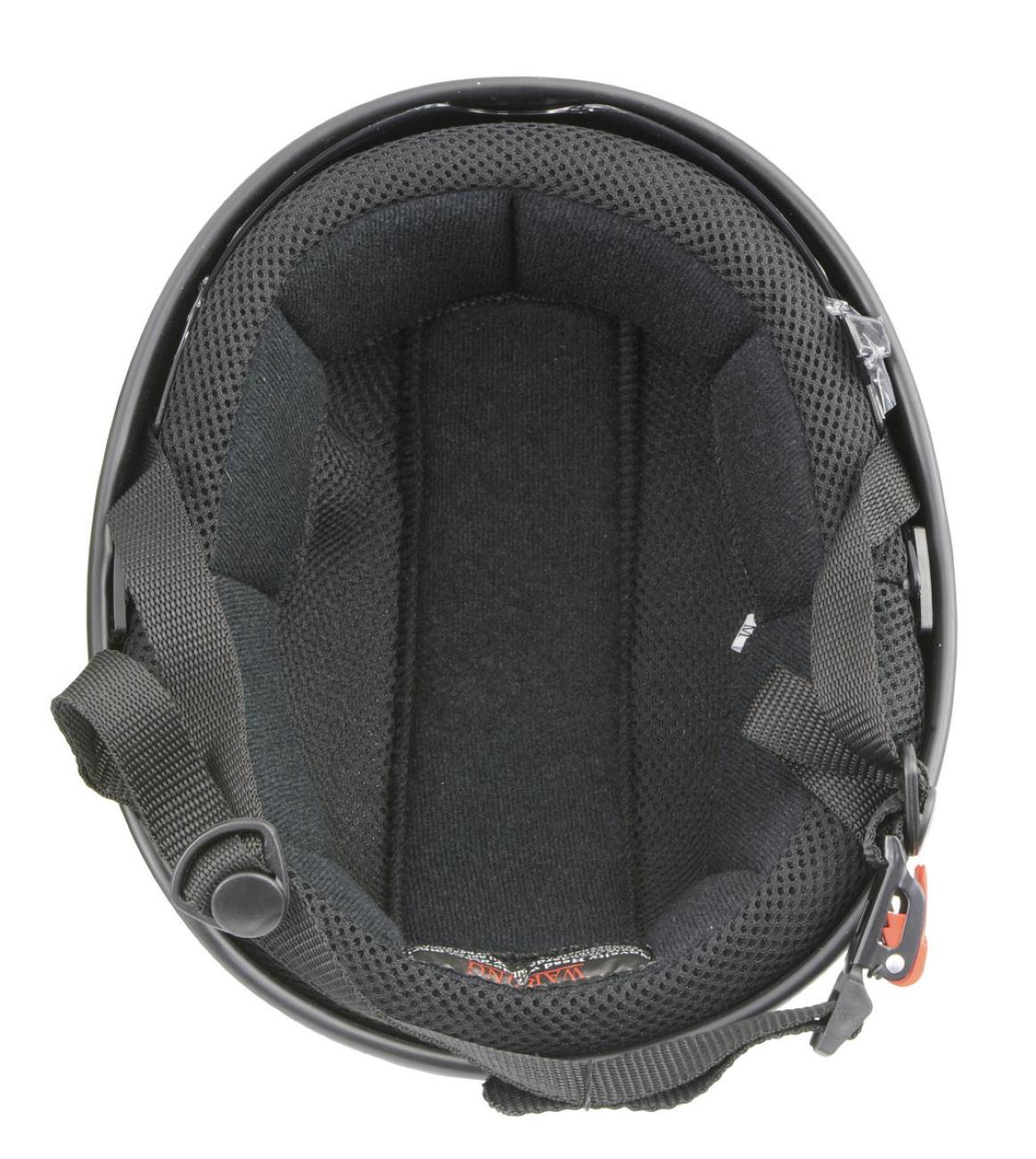 Milwaukee Performance Helmets MPH9850N Novelty 'Air Stream' Matte Black Half Helmet with Drop Visor - Image 2