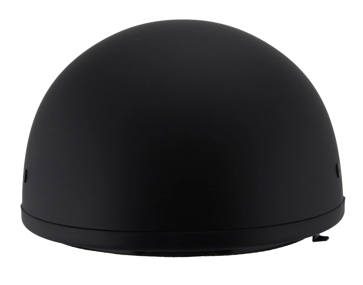 Milwaukee Performance Helmets MPH9850N Novelty 'Air Stream' Matte Black Half Helmet with Drop Visor - Image 3
