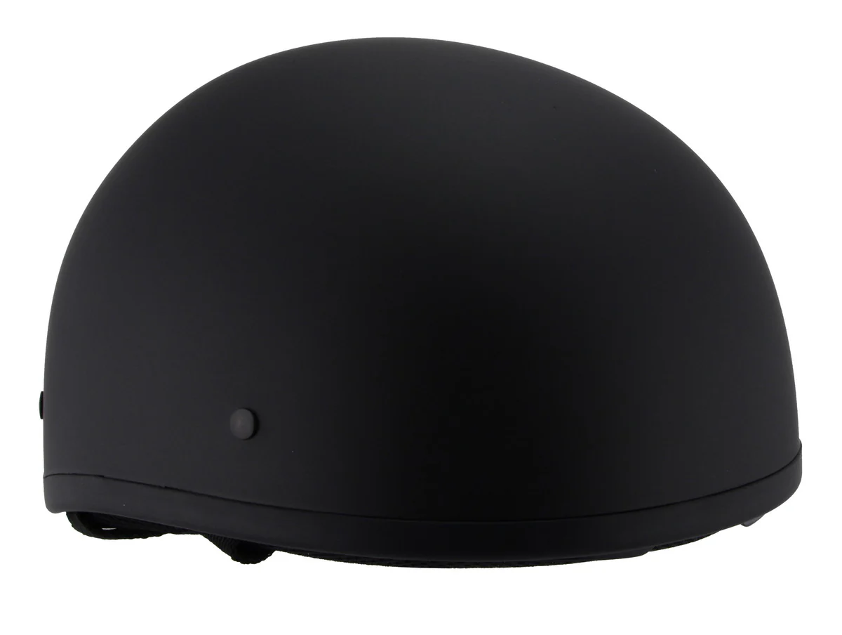 Milwaukee Performance Helmets MPH9850N Novelty 'Air Stream' Matte Black Half Helmet with Drop Visor - Image 9
