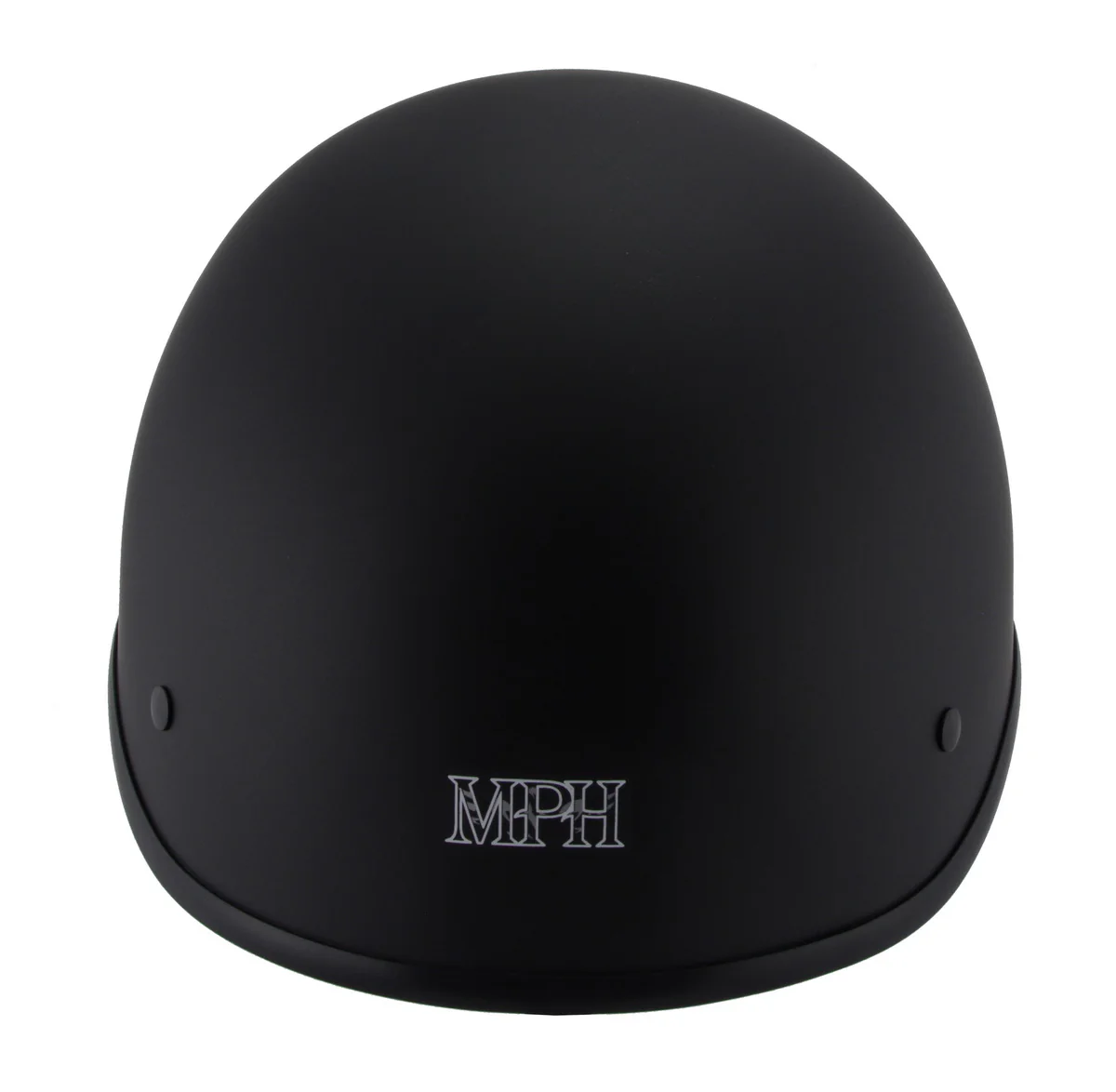 Milwaukee Performance Helmets MPH9860N Derby Novelty Matte Black Half Helmet - Image 4