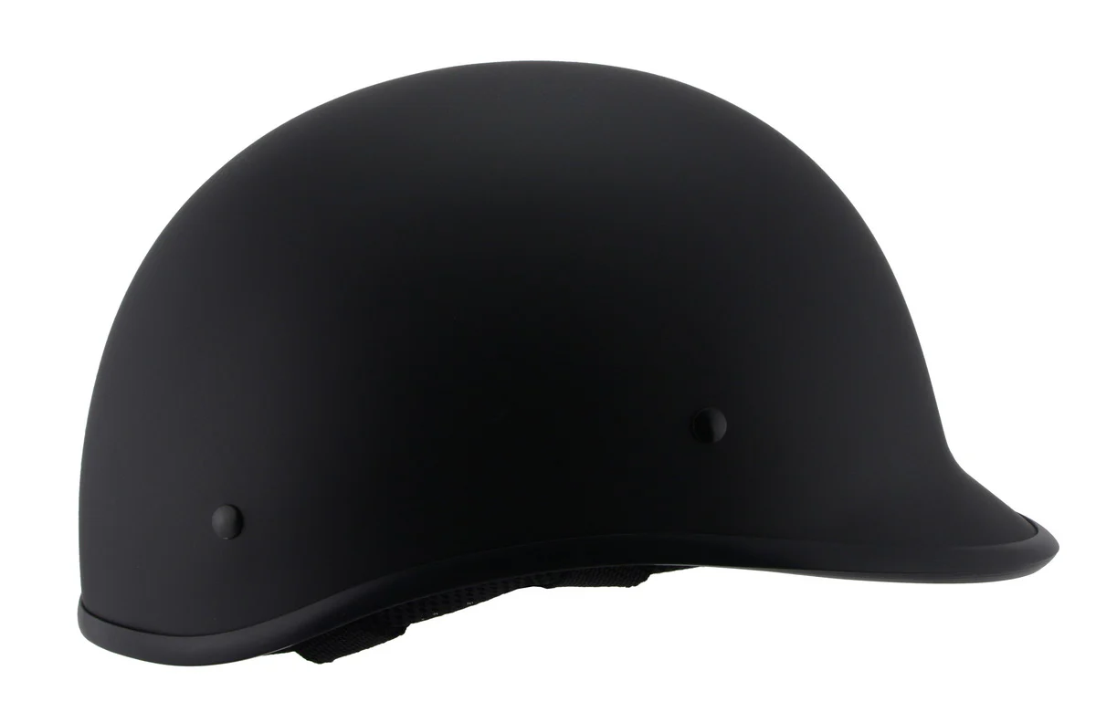 Milwaukee Performance Helmets MPH9860N Derby Novelty Matte Black Half Helmet - Image 6