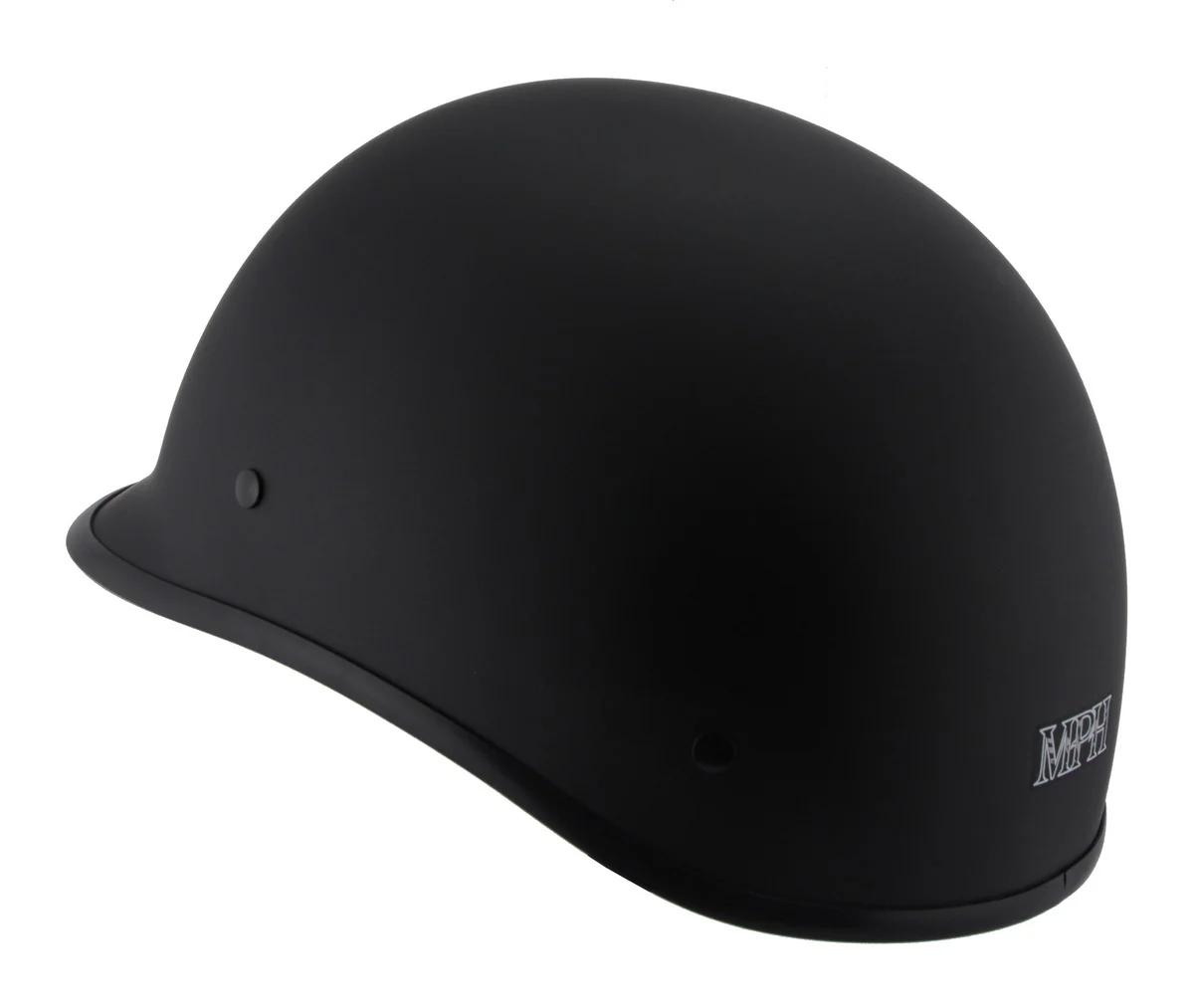 Milwaukee Performance Helmets MPH9860N Derby Novelty Matte Black Half Helmet - Image 8