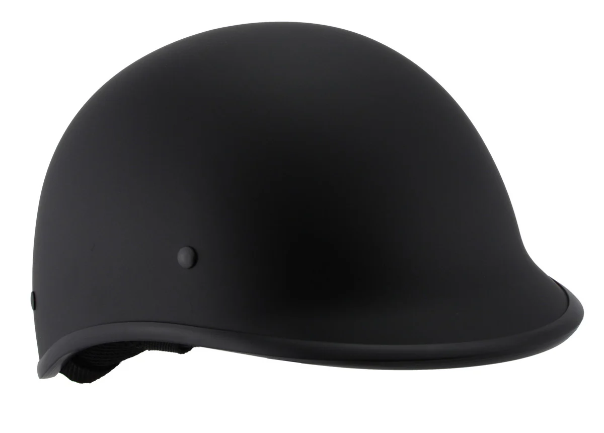 Milwaukee Performance Helmets MPH9860N Derby Novelty Matte Black Half Helmet - Image 9