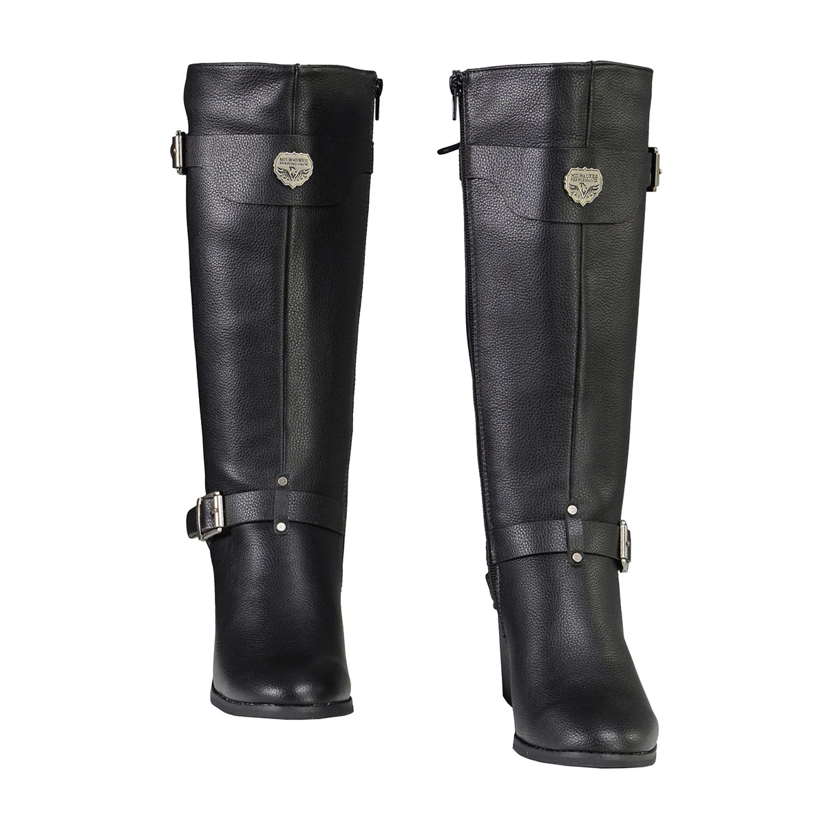 Milwaukee Leather MBL9427 Women's Black Tall Fashion Casual Boots with Back End Lacing - Image 4