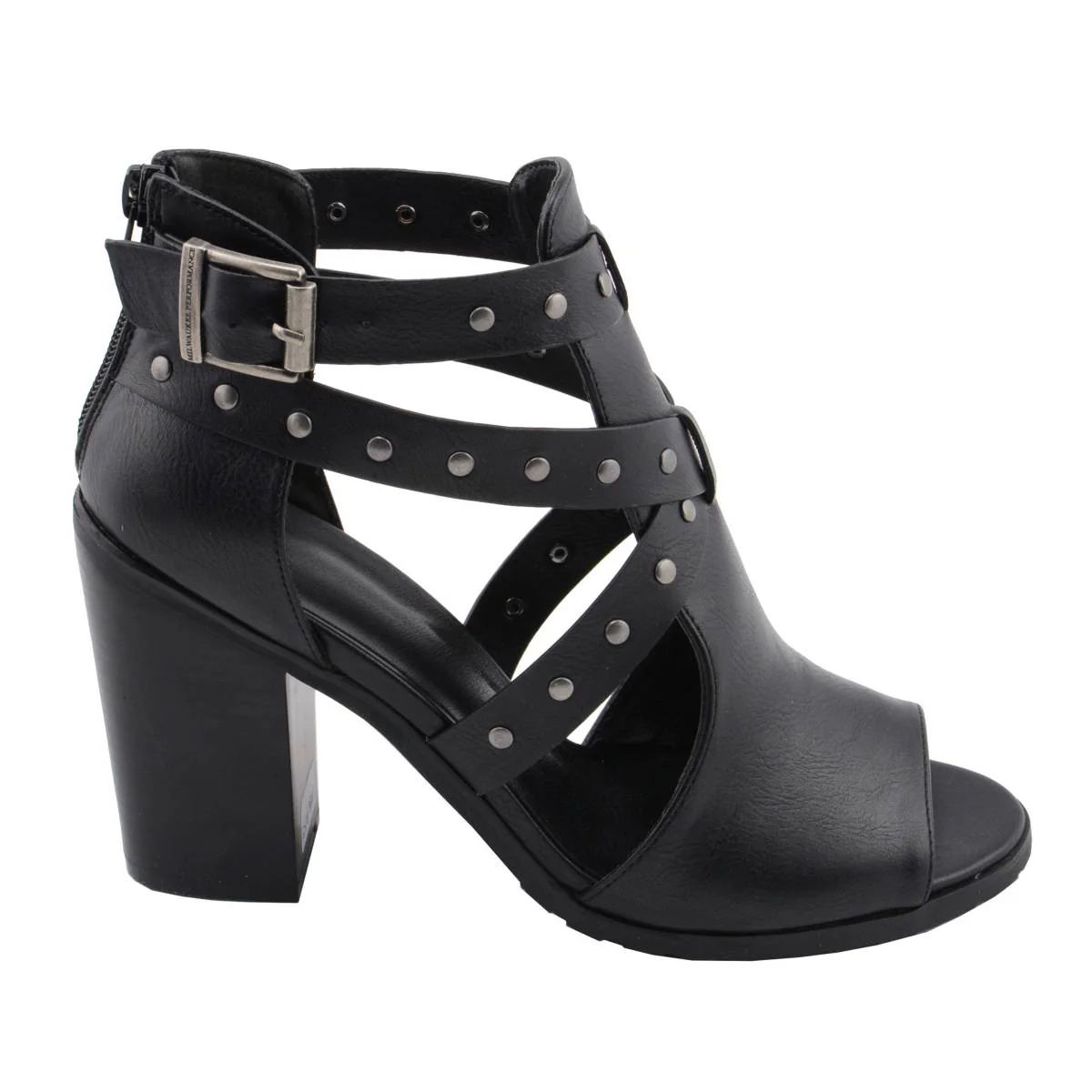 Milwaukee Leather MBL9454 Women's Black Studded Strap Fashion Casual Sandal with Platform Heel - Image 9