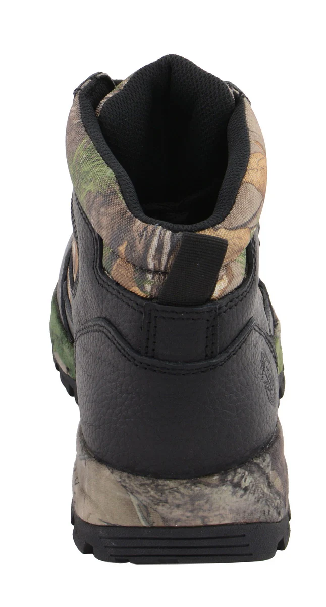 Milwaukee Leather MBM9140 Men's Black Waterproof Hiking Boots with Mossy Oak Print - Image 5