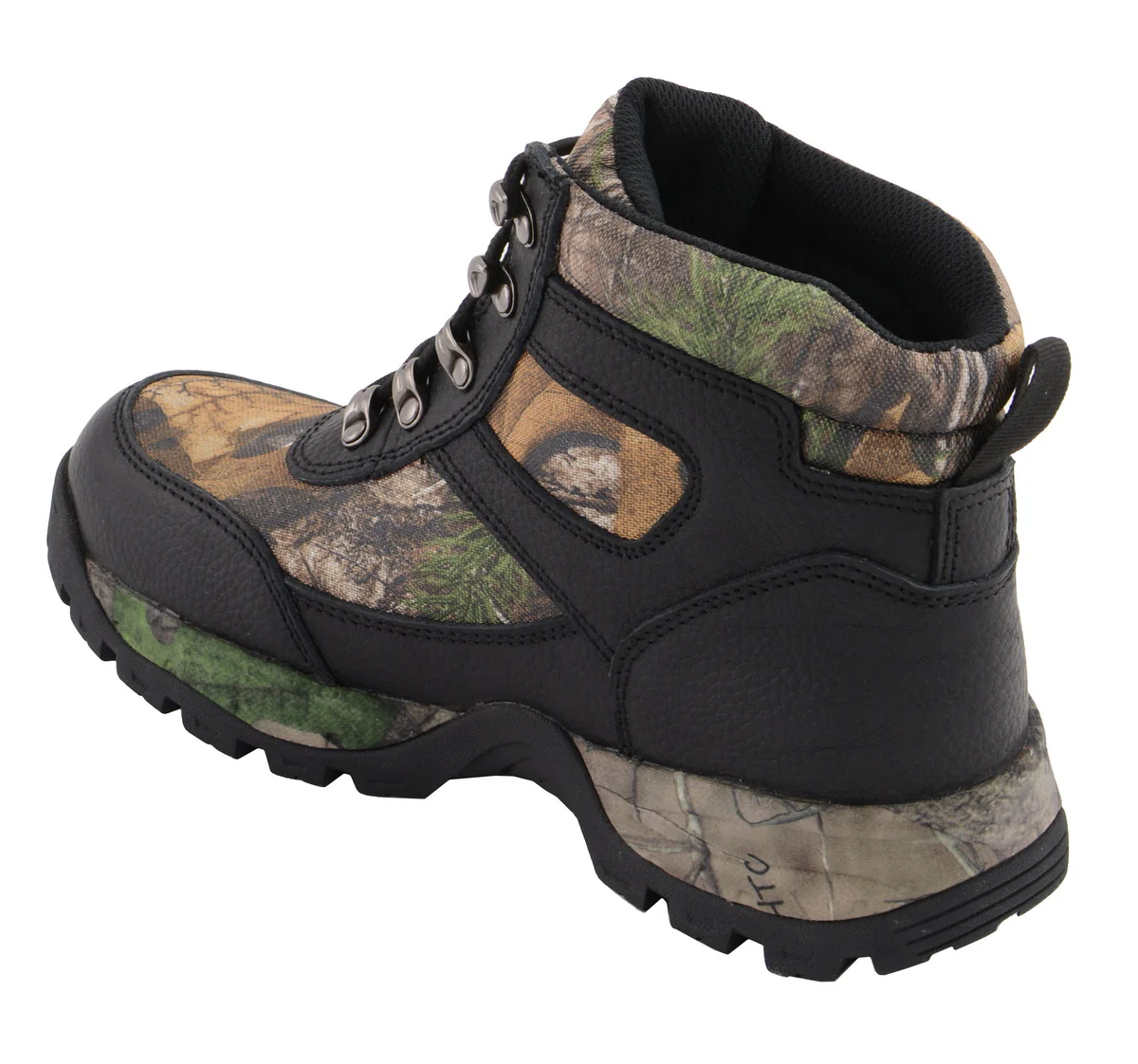 Milwaukee Leather MBM9140 Men's Black Waterproof Hiking Boots with Mossy Oak Print - Image 6