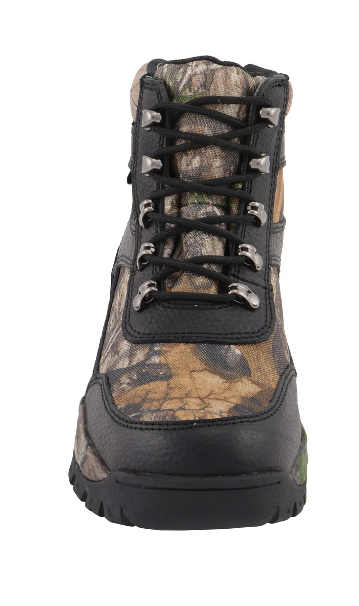 Milwaukee Leather MBM9140 Men's Black Waterproof Hiking Boots with Mossy Oak Print - Image 9