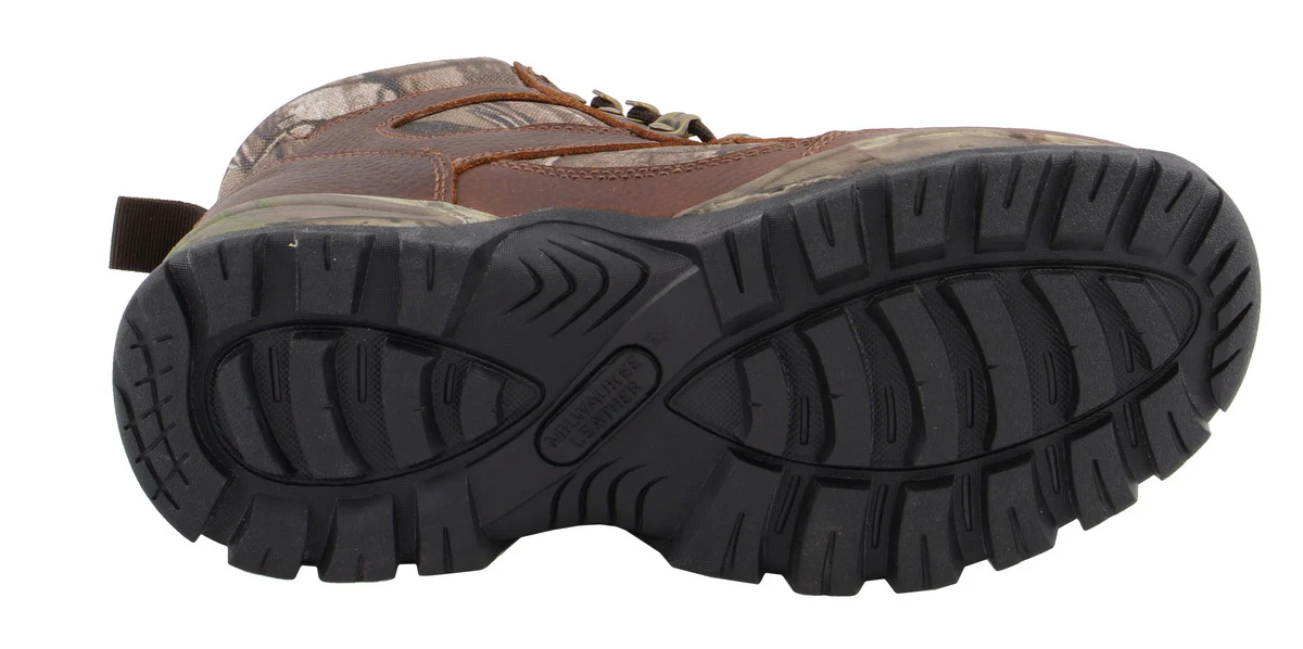 Milwaukee Leather MBM9141 Men's Brown Waterproof Hiking Boots with Mossy Oak Print - Image 10