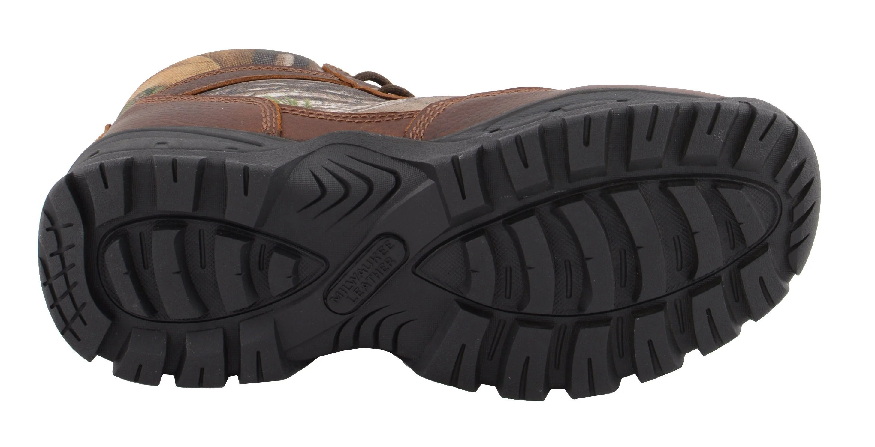 Milwaukee Leather MBM9146 Men's Brown Waterproof Hiking Boots with Mossy Oak Print - Image 5