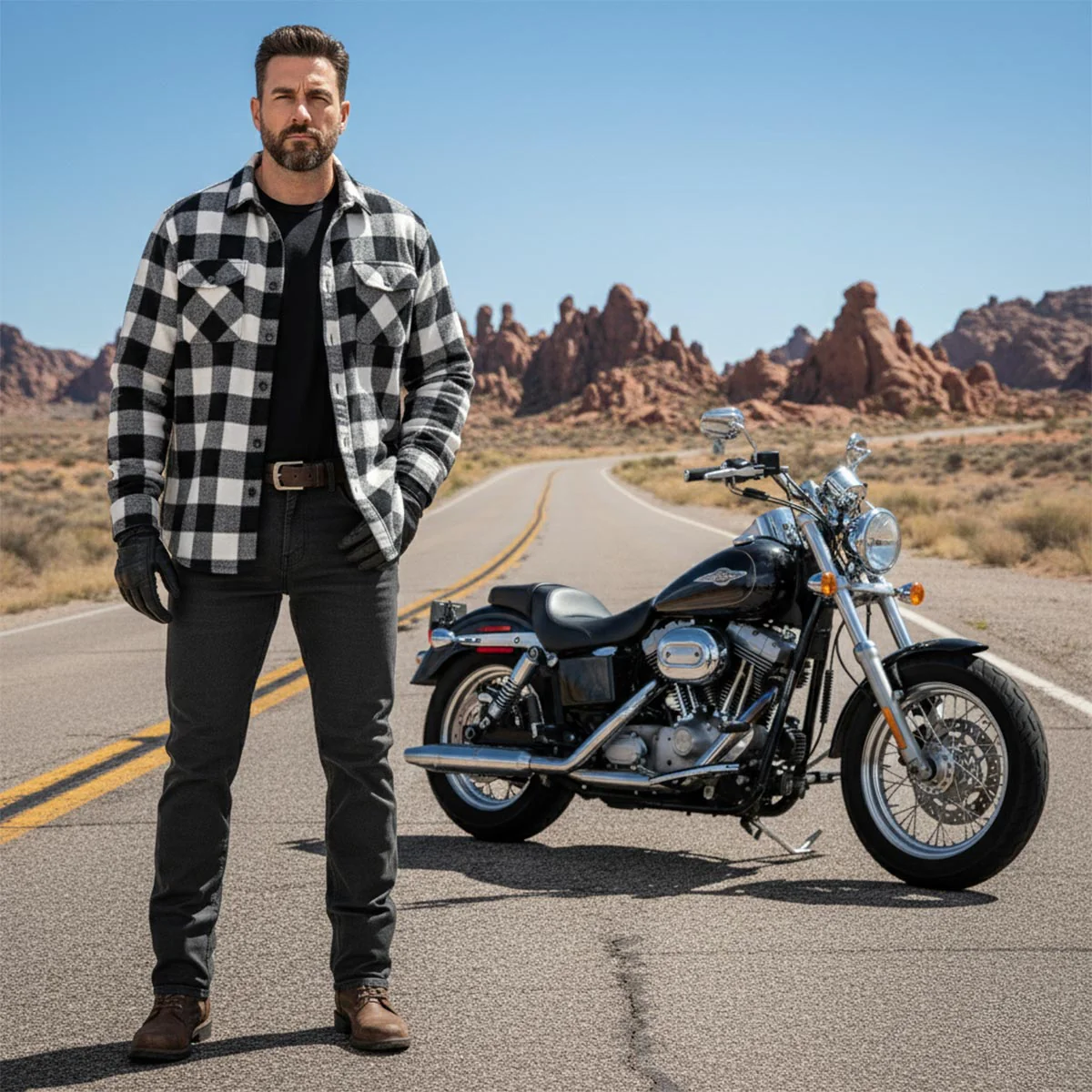 Milwaukee Leather MDM5006 Men's 5 Black Pocket Tear Resistant Motorcycle Denim Jeans Infused w/ Aramid Fibers - Image 6