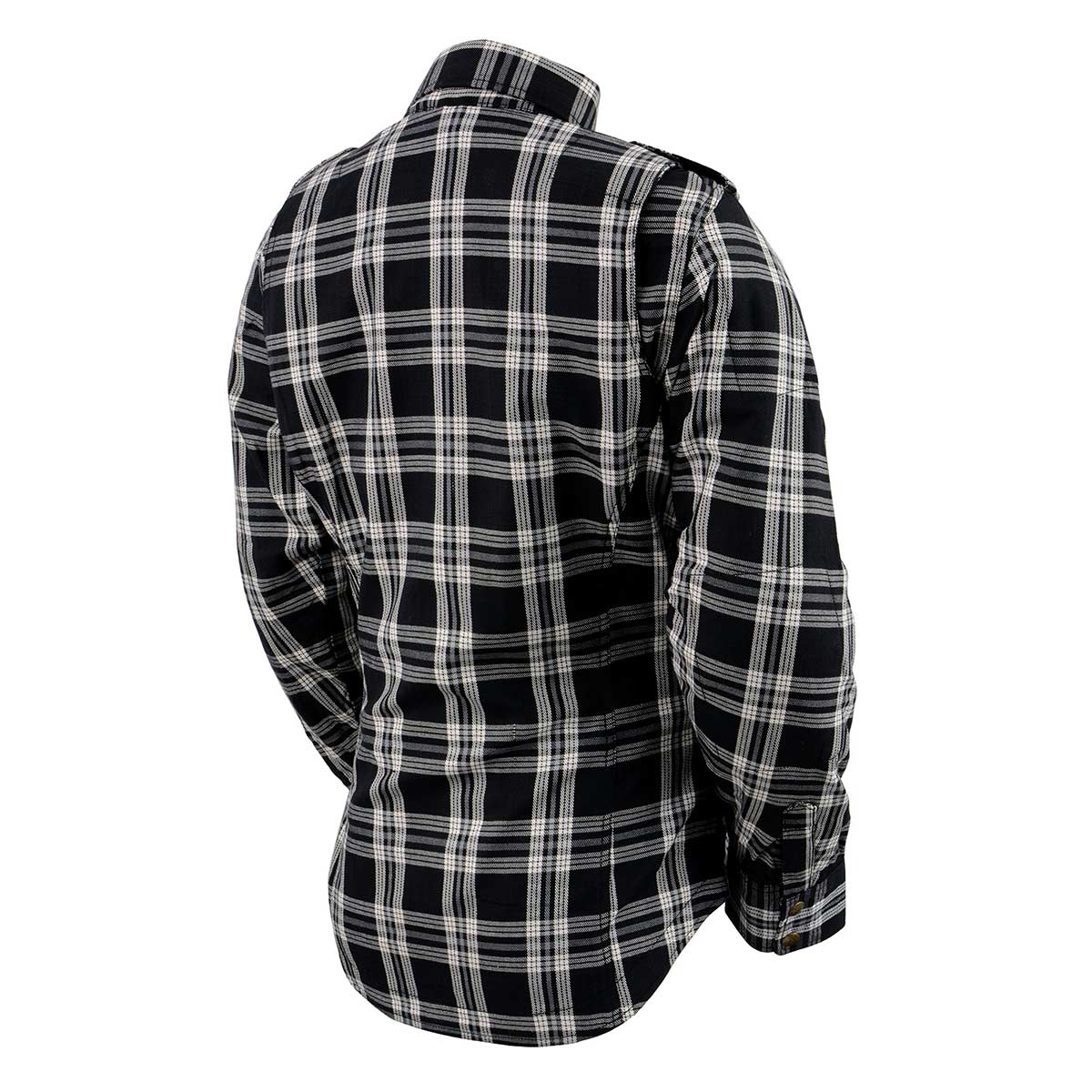 Milwaukee Leather MPL2600 Women’s Plaid Flannel Biker Shirt w/ CE Approved Armor - Reinforced w/ Aramid Fiber - Image 11