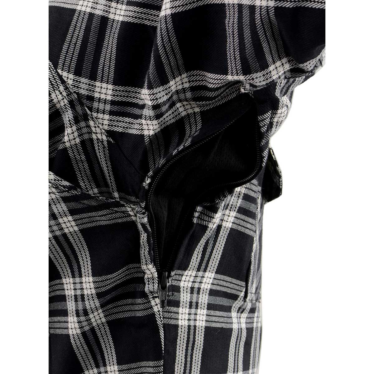 Milwaukee Leather MPL2600 Women’s Plaid Flannel Biker Shirt w/ CE Approved Armor - Reinforced w/ Aramid Fiber - Image 13