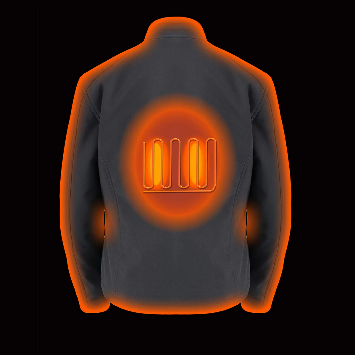 Nexgen Heat MPL2760SET Women's Black Soft Shell Zipper Front Heated Jacket Powered By Rechargeable 10000mAh Battery Pack - Image 4
