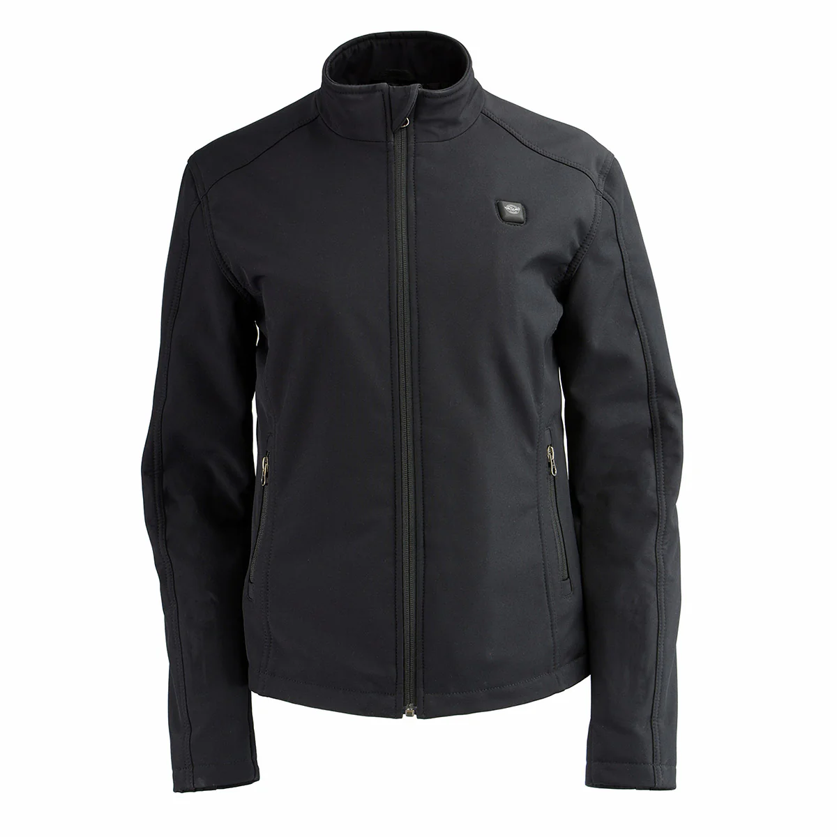 Nexgen Heat MPL2760SET Women's Black Soft Shell Zipper Front Heated Jacket Powered By Rechargeable 10000mAh Battery Pack - Image 8