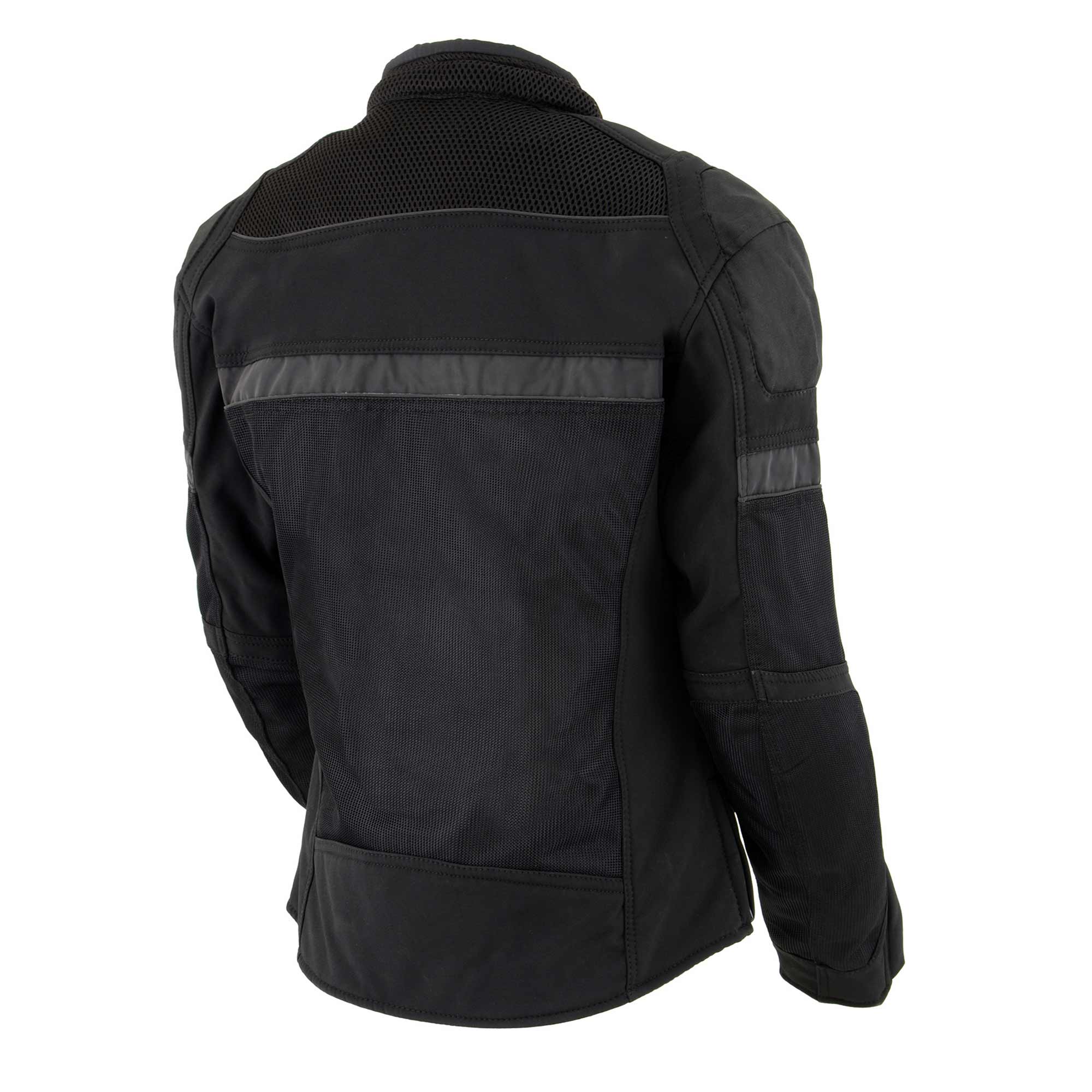 Milwaukee Leather MPL2775 Black Armored Textile Motorcycle Jacket for Women - All Season Jacket w/ Removable Liner - Image 11