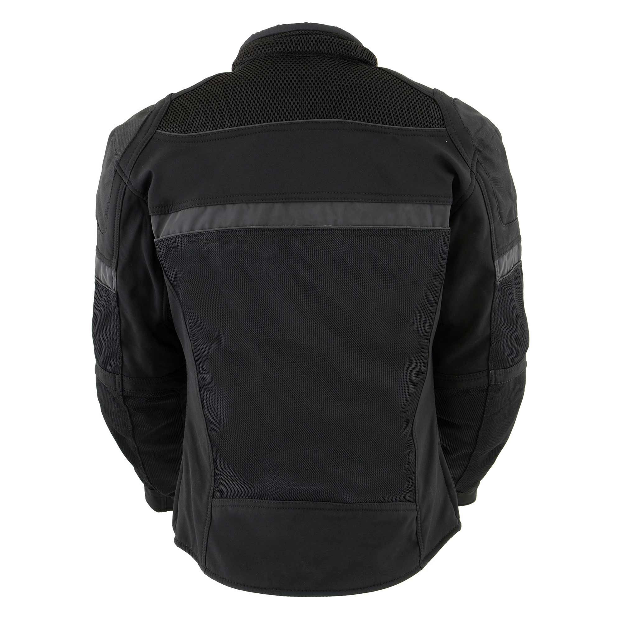 Milwaukee Leather MPL2775 Black Armored Textile Motorcycle Jacket for Women - All Season Jacket w/ Removable Liner - Image 8