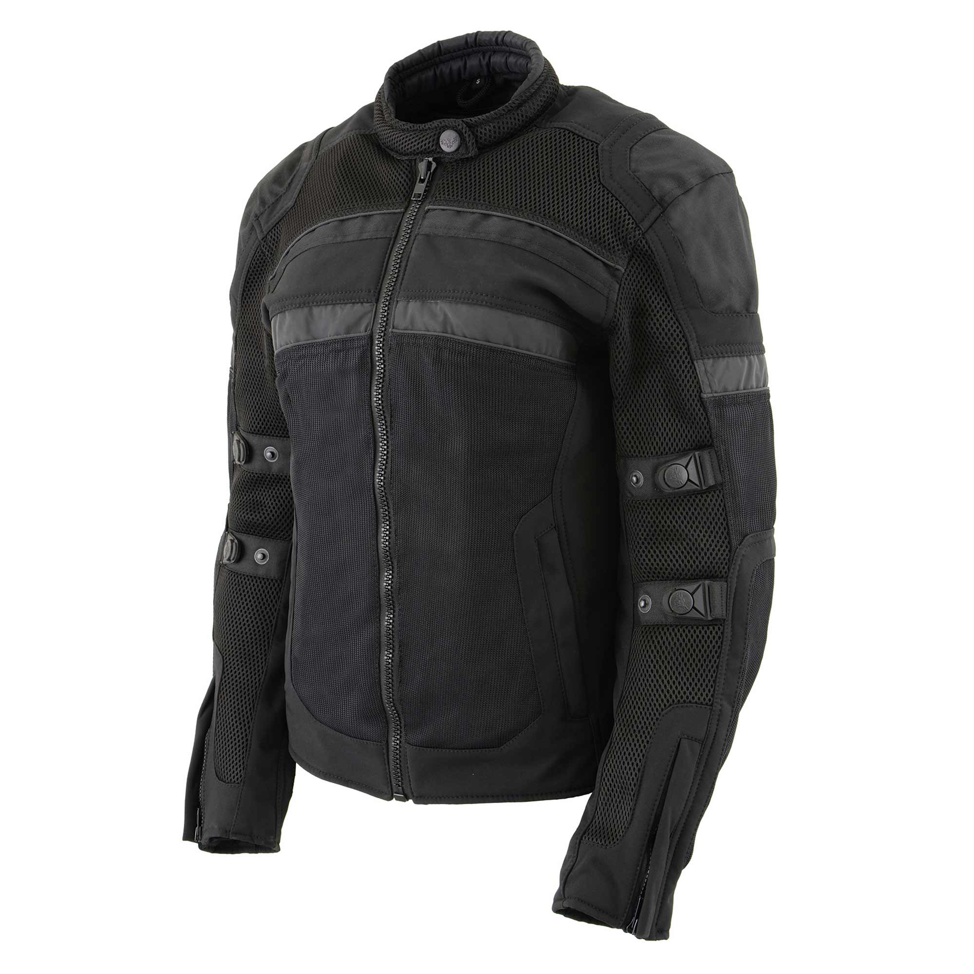 Milwaukee Leather MPL2775 Black Armored Textile Motorcycle Jacket for Women - All Season Jacket w/ Removable Liner - Image 9