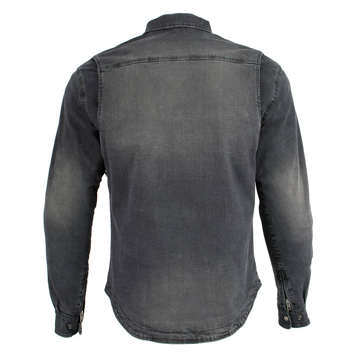 Milwaukee Leather MPM1620 Men's Black Flannel Biker Shirt w/ CE Approved Armor - Reinforced w/ Aramid Fibers - Image 8