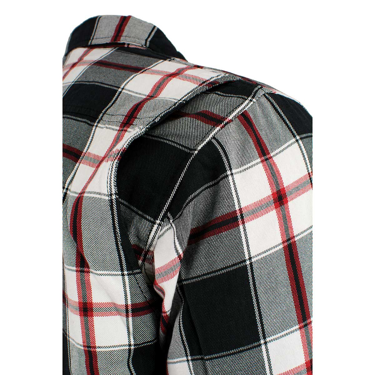 Milwaukee Leather MPM1625 Men's Plaid Flannel Biker Shirt with CE Approved Armor - Reinforced w/ Aramid Fibers - Image 10