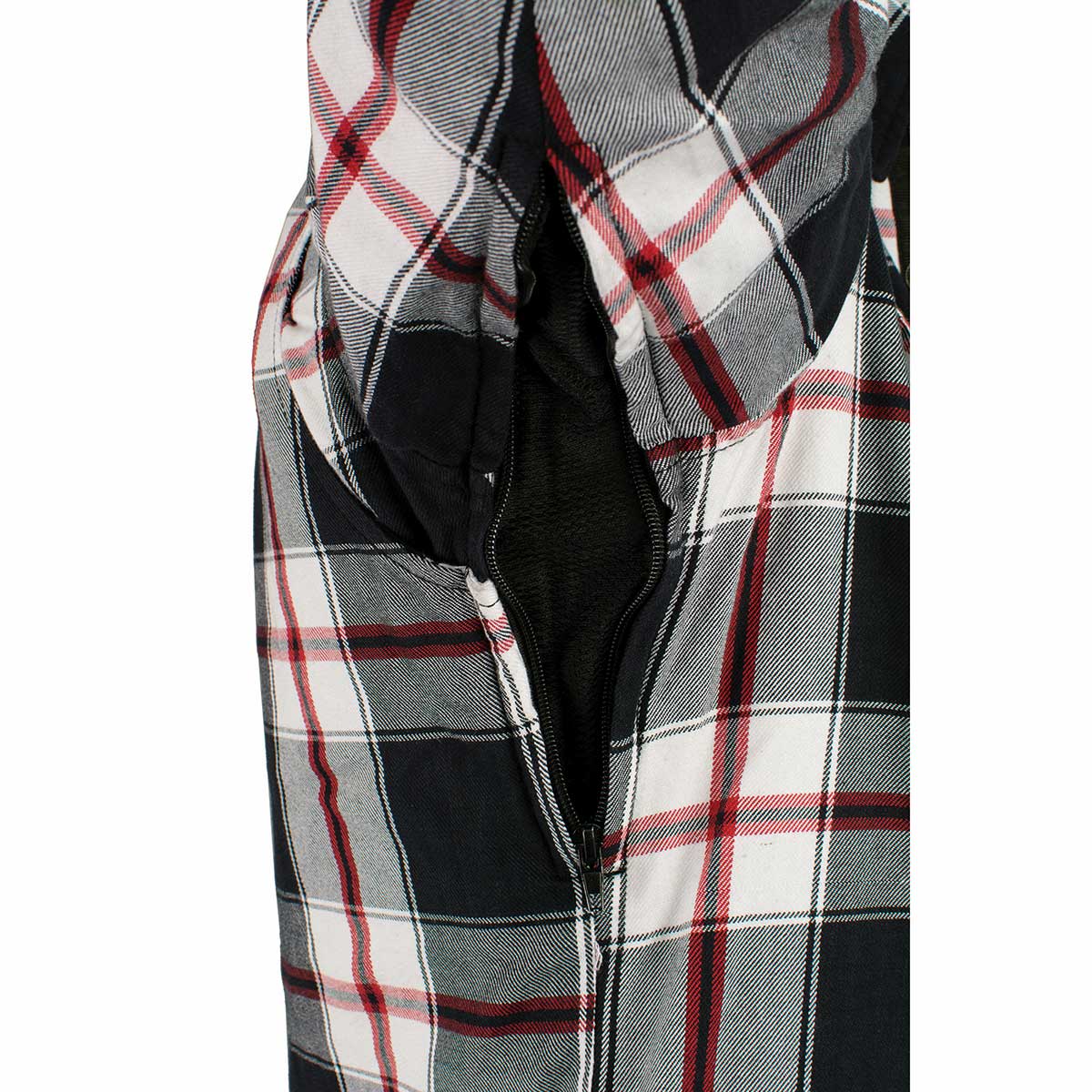 Milwaukee Leather MPM1625 Men's Plaid Flannel Biker Shirt with CE Approved Armor - Reinforced w/ Aramid Fibers - Image 9