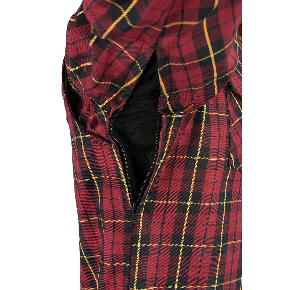 Milwaukee Leather MPM1632 Men's Plaid Flannel Biker Shirt with CE Approved Armor - Reinforced w/ Aramid Fiber - Image 10