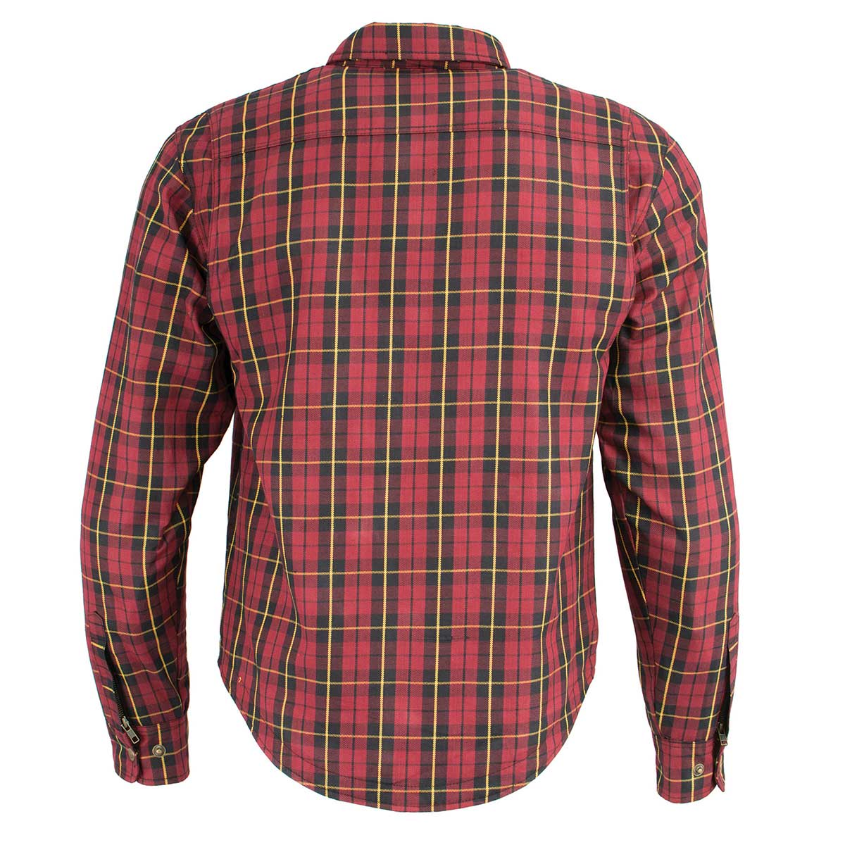 Milwaukee Leather MPM1632 Men's Plaid Flannel Biker Shirt with CE Approved Armor - Reinforced w/ Aramid Fiber - Image 11